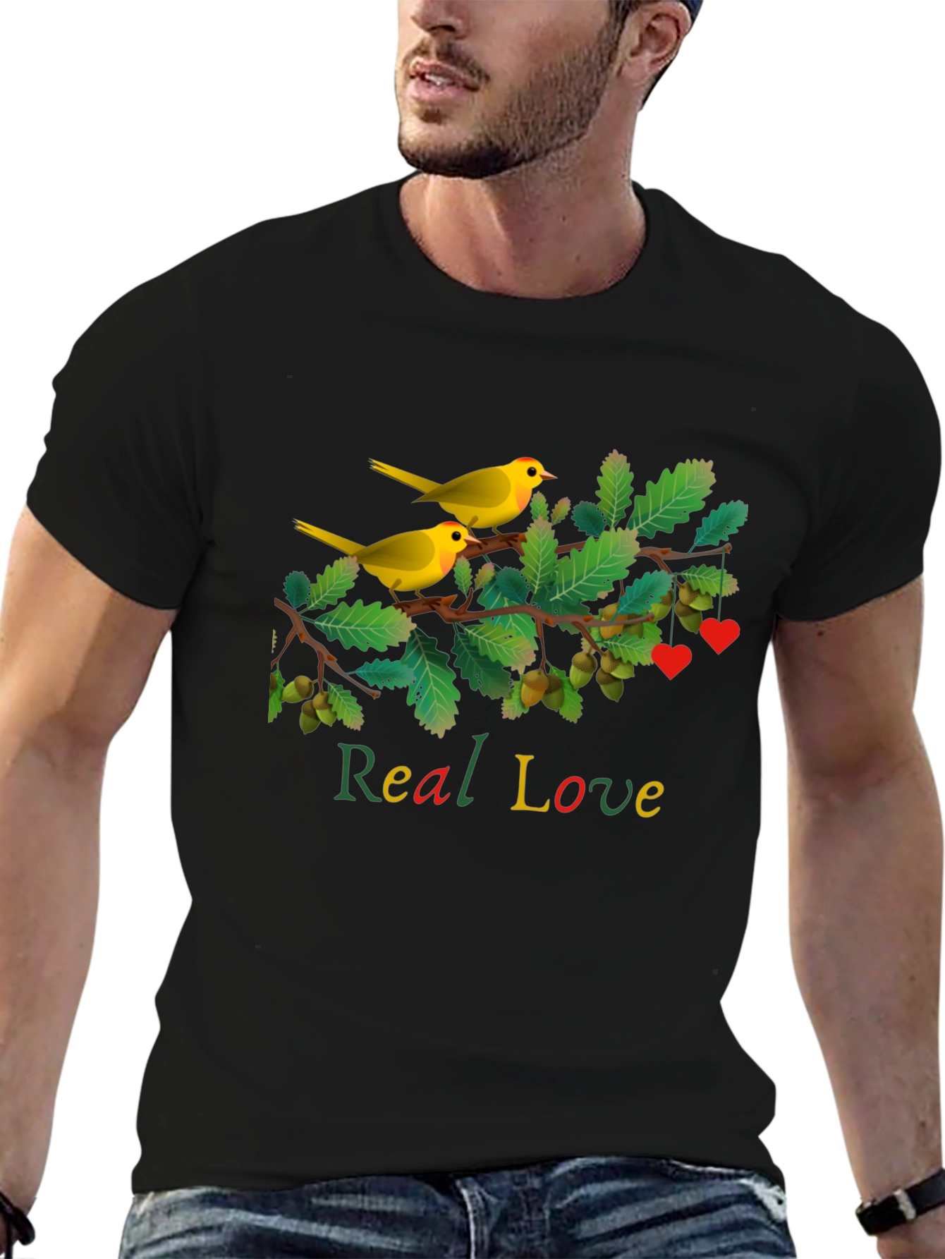 Real Love Bird Branch Graphic Tee
