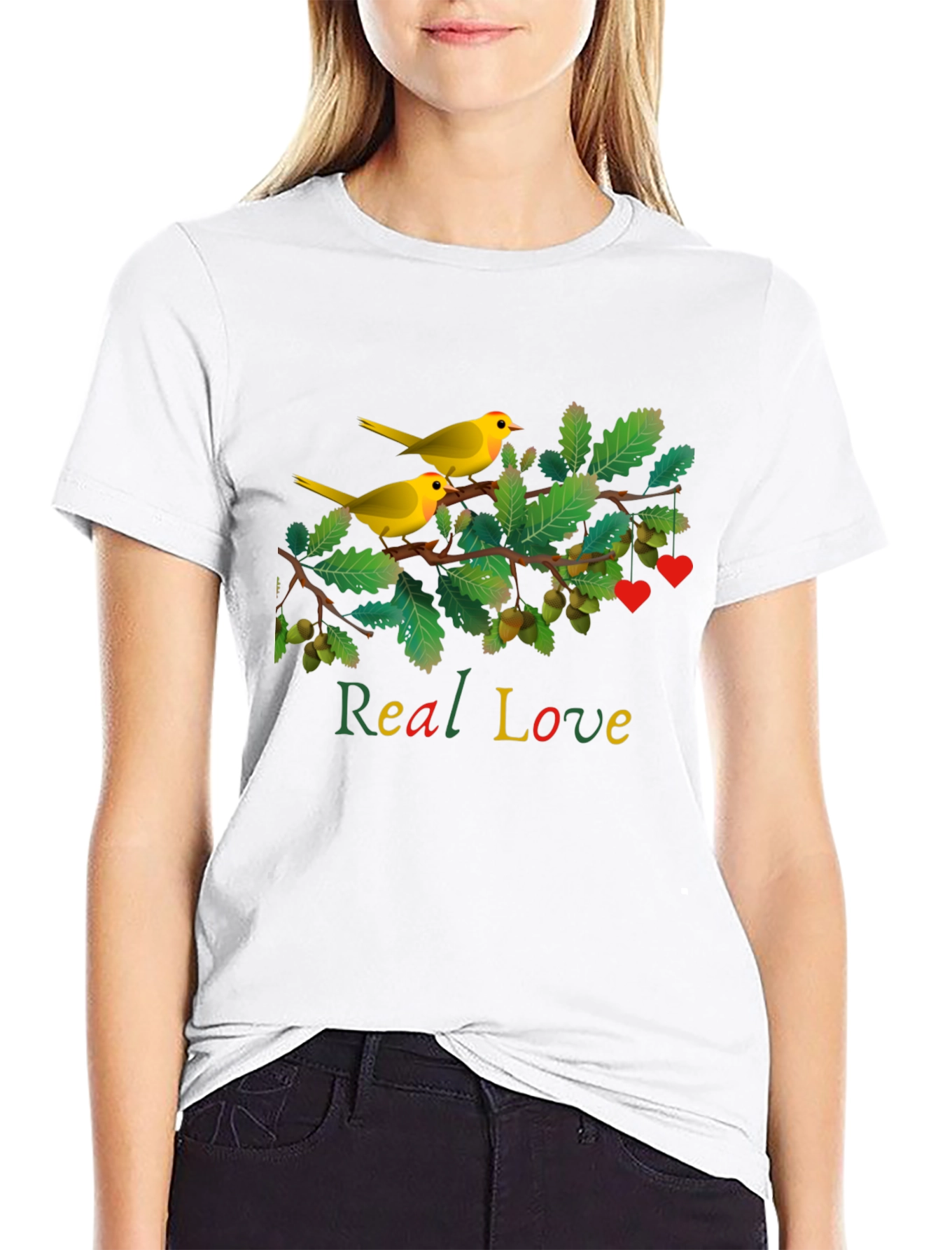 Real Love Bird Branch Graphic Tee
