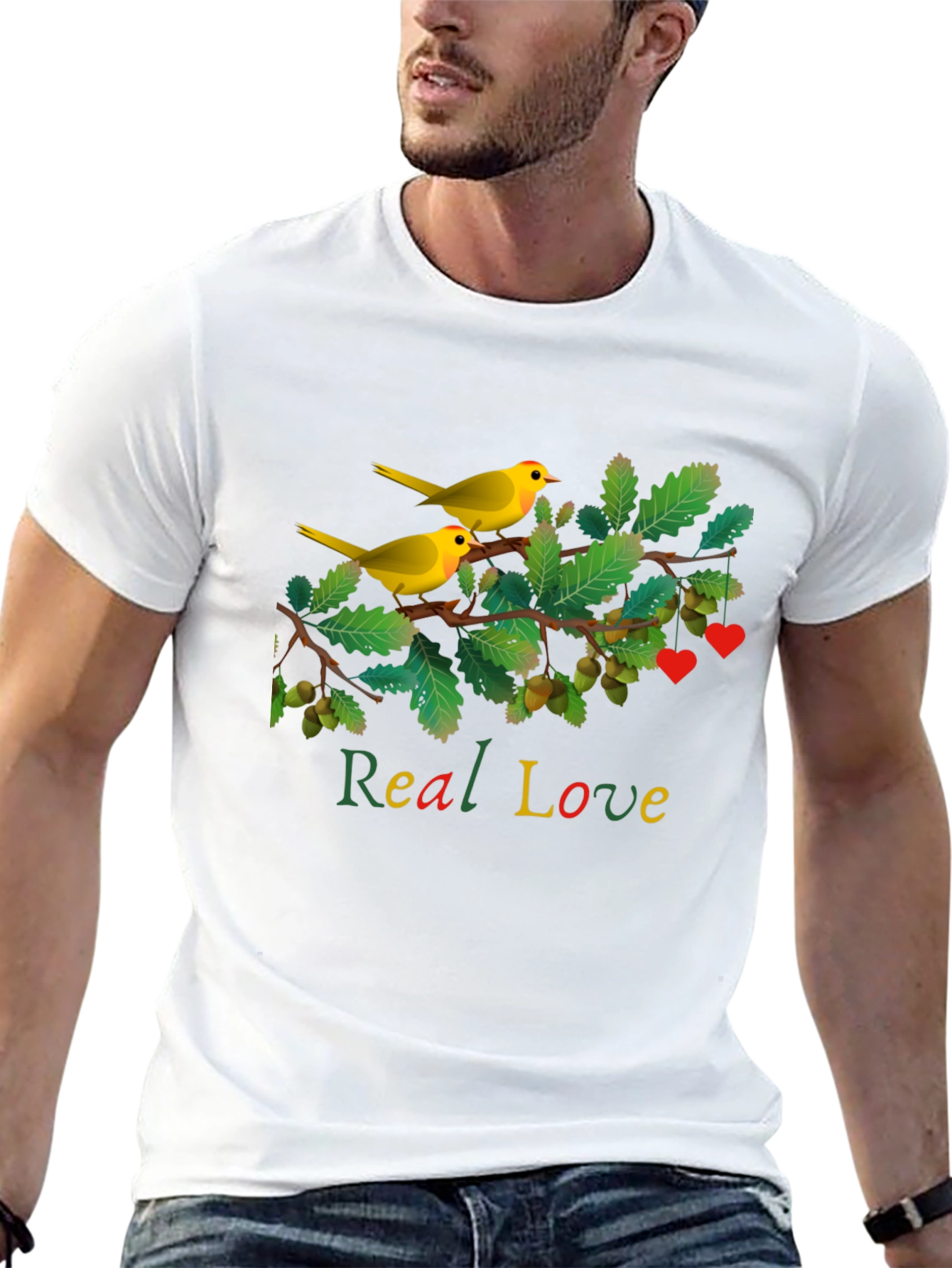 Real Love Bird Branch Graphic Tee