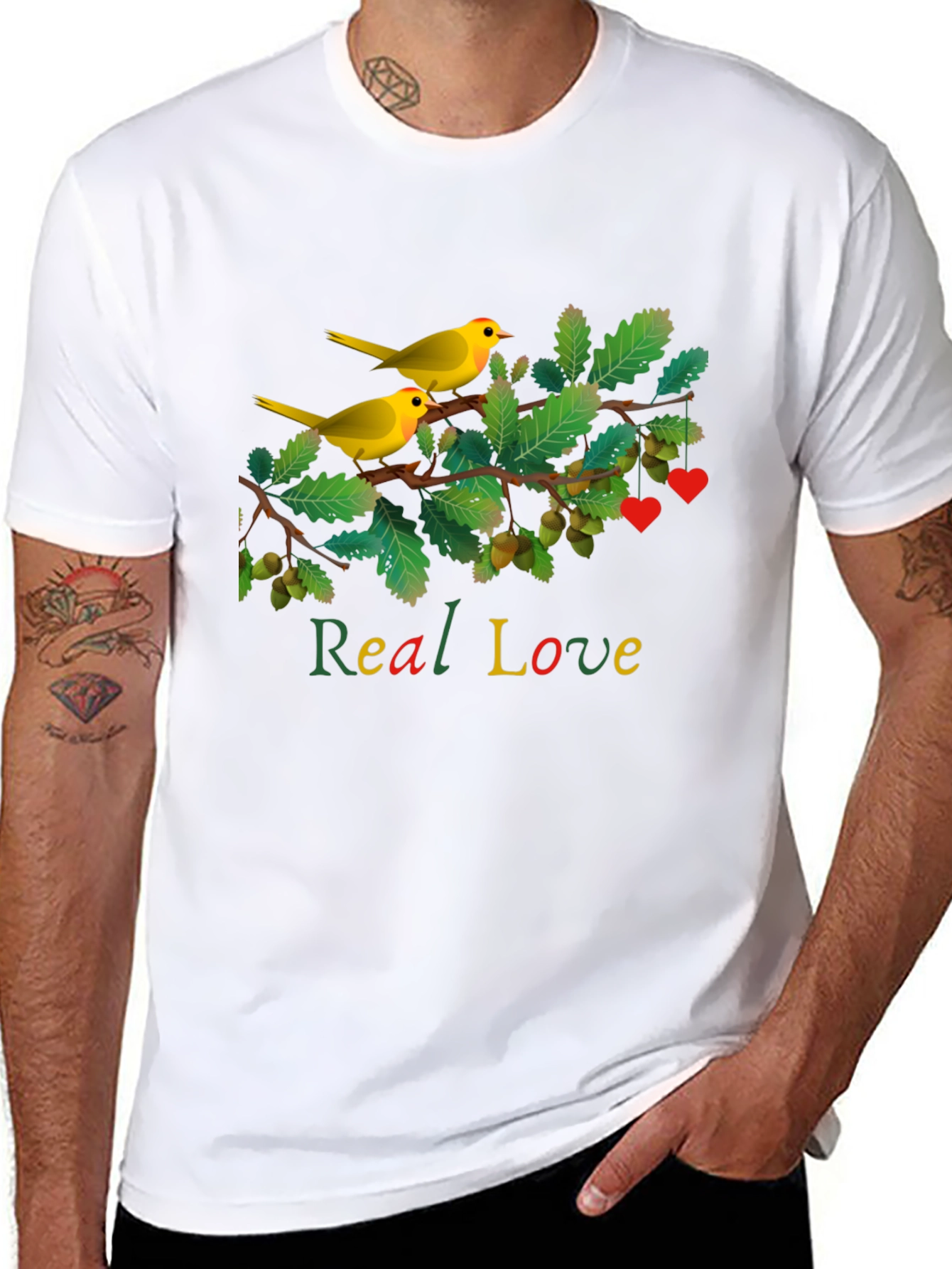 Real Love Bird Branch Graphic Tee