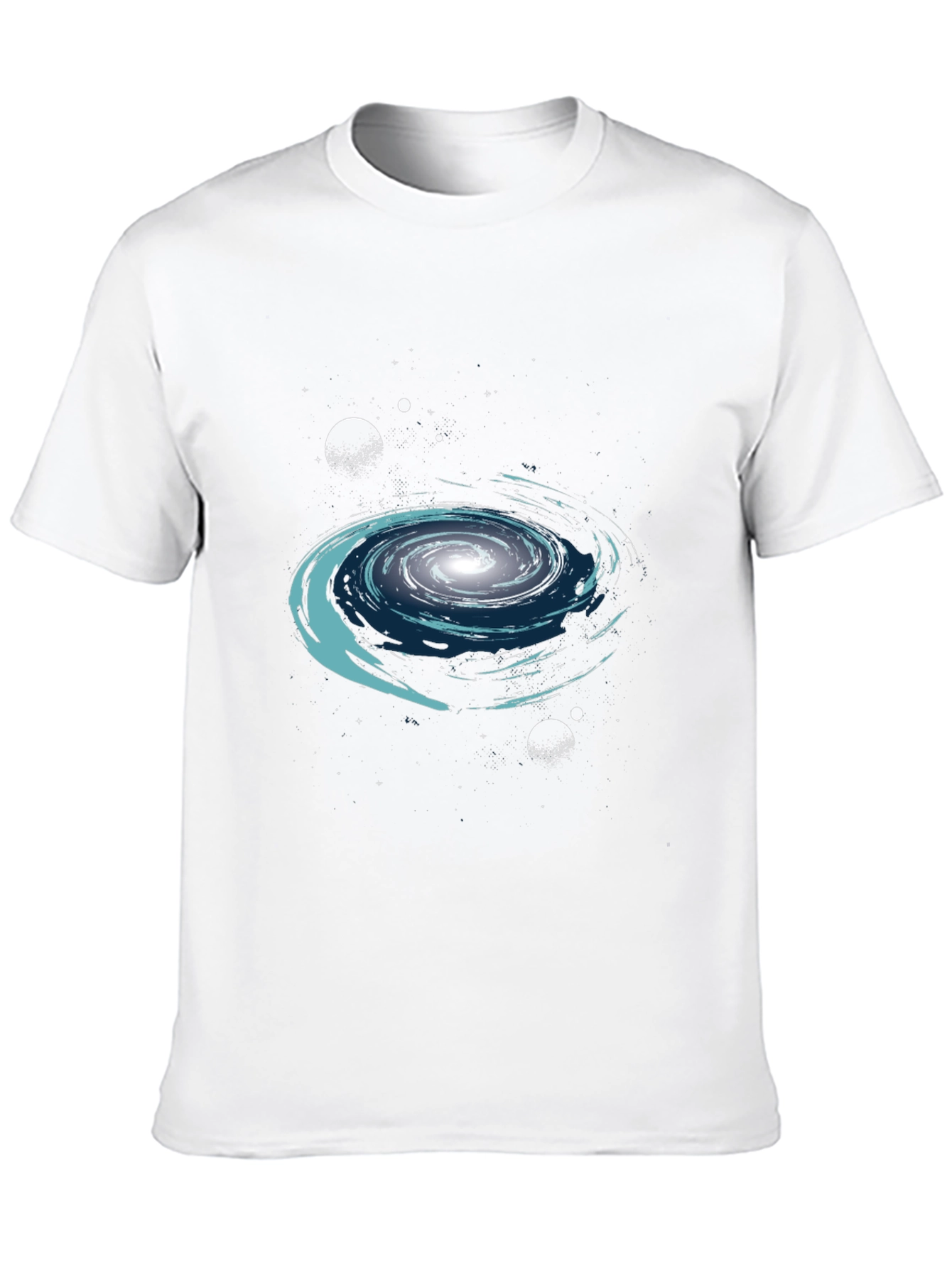 Galaxy Graphic Print Crew Neck T-Shirt