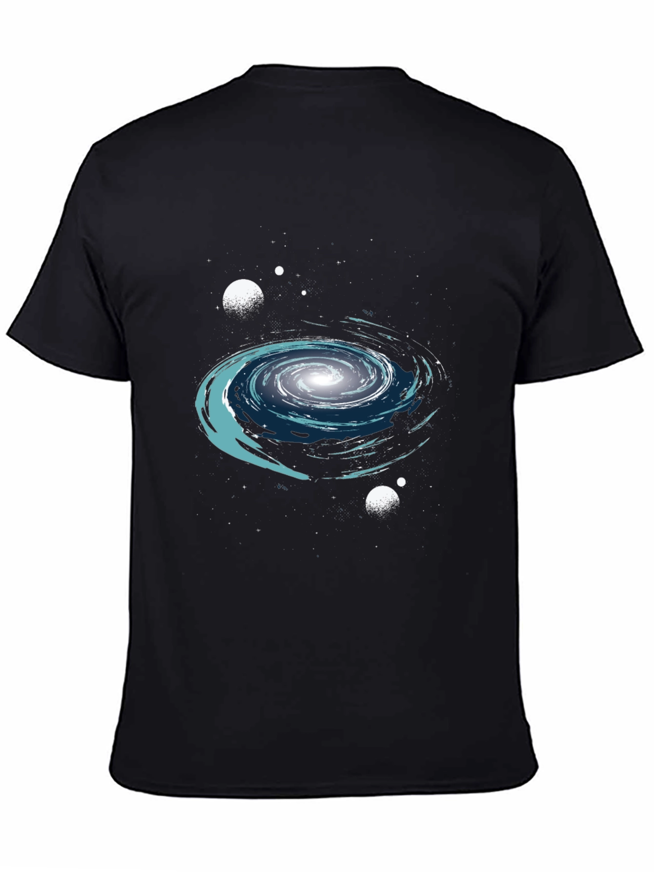 Galaxy Graphic Print Crew Neck T-Shirt