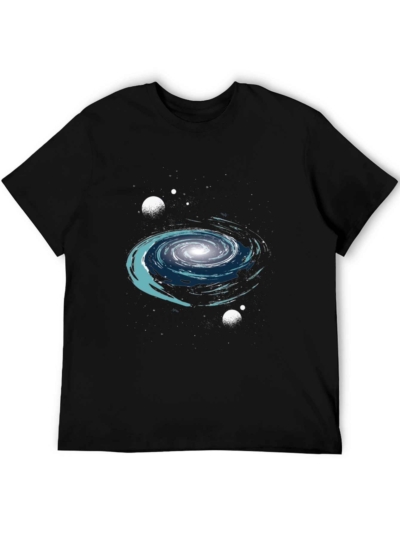 Galaxy Graphic Print Crew Neck T-Shirt