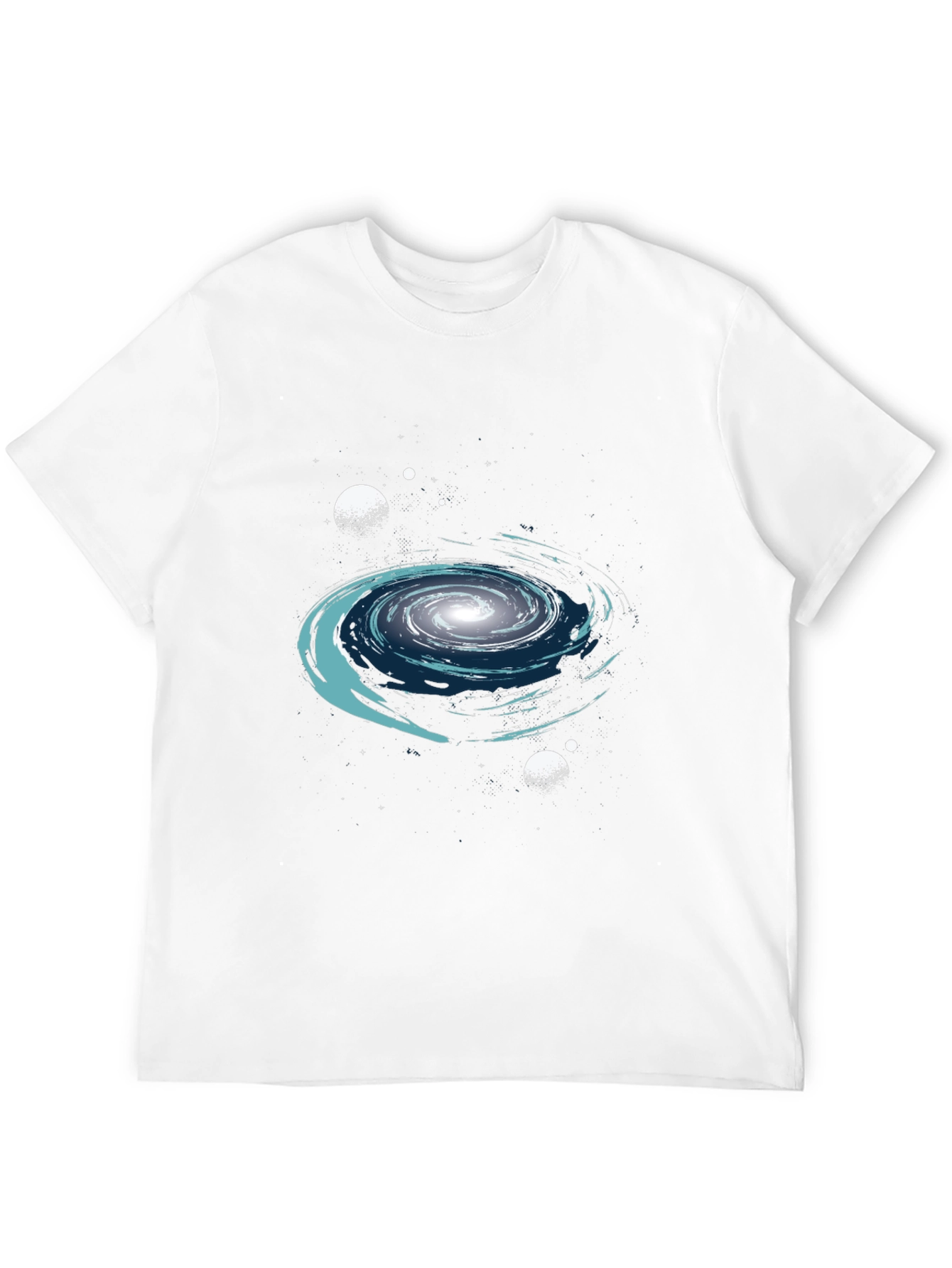 Galaxy Graphic Print Crew Neck T-Shirt