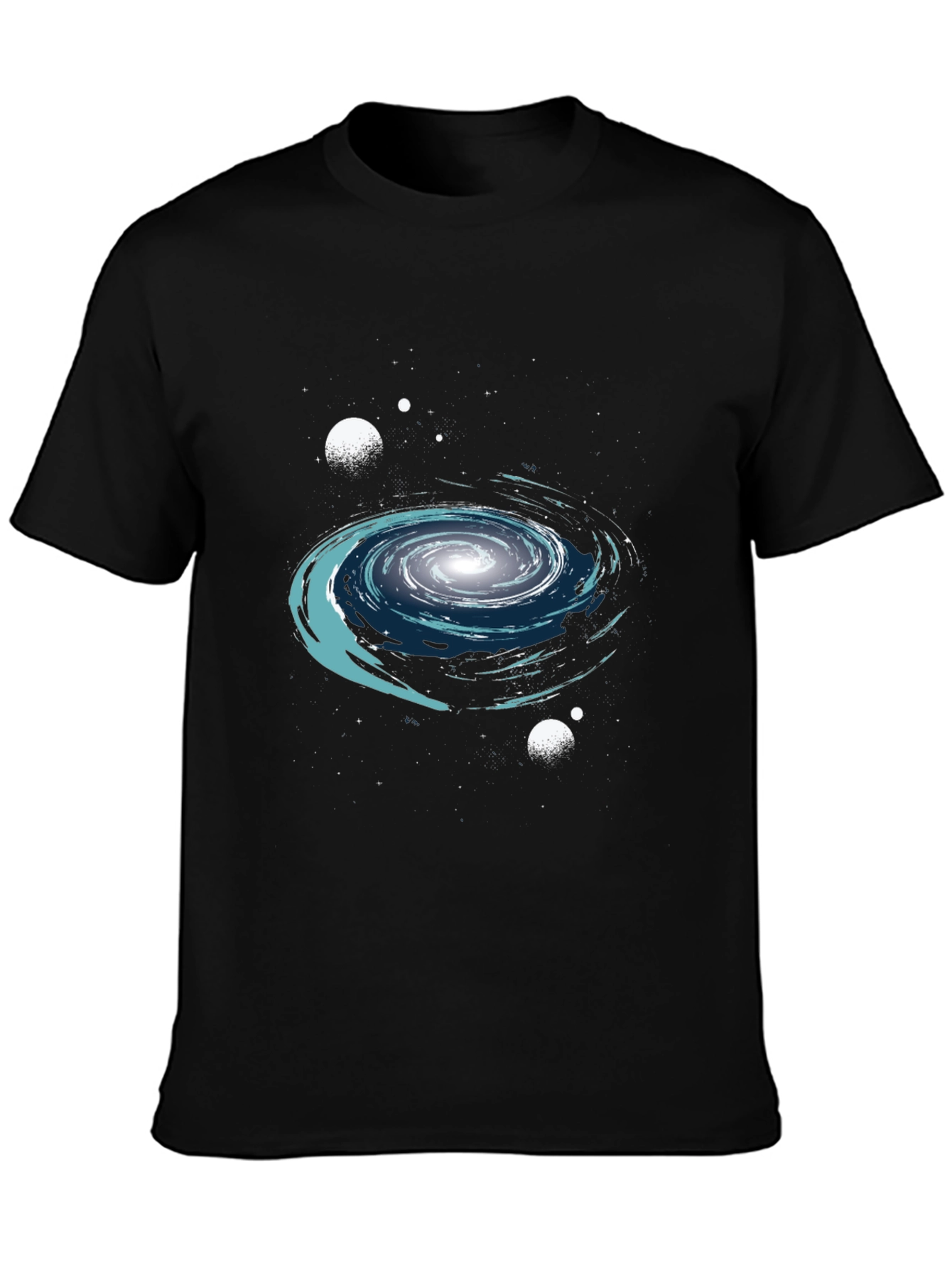 Galaxy Graphic Print Crew Neck T-Shirt