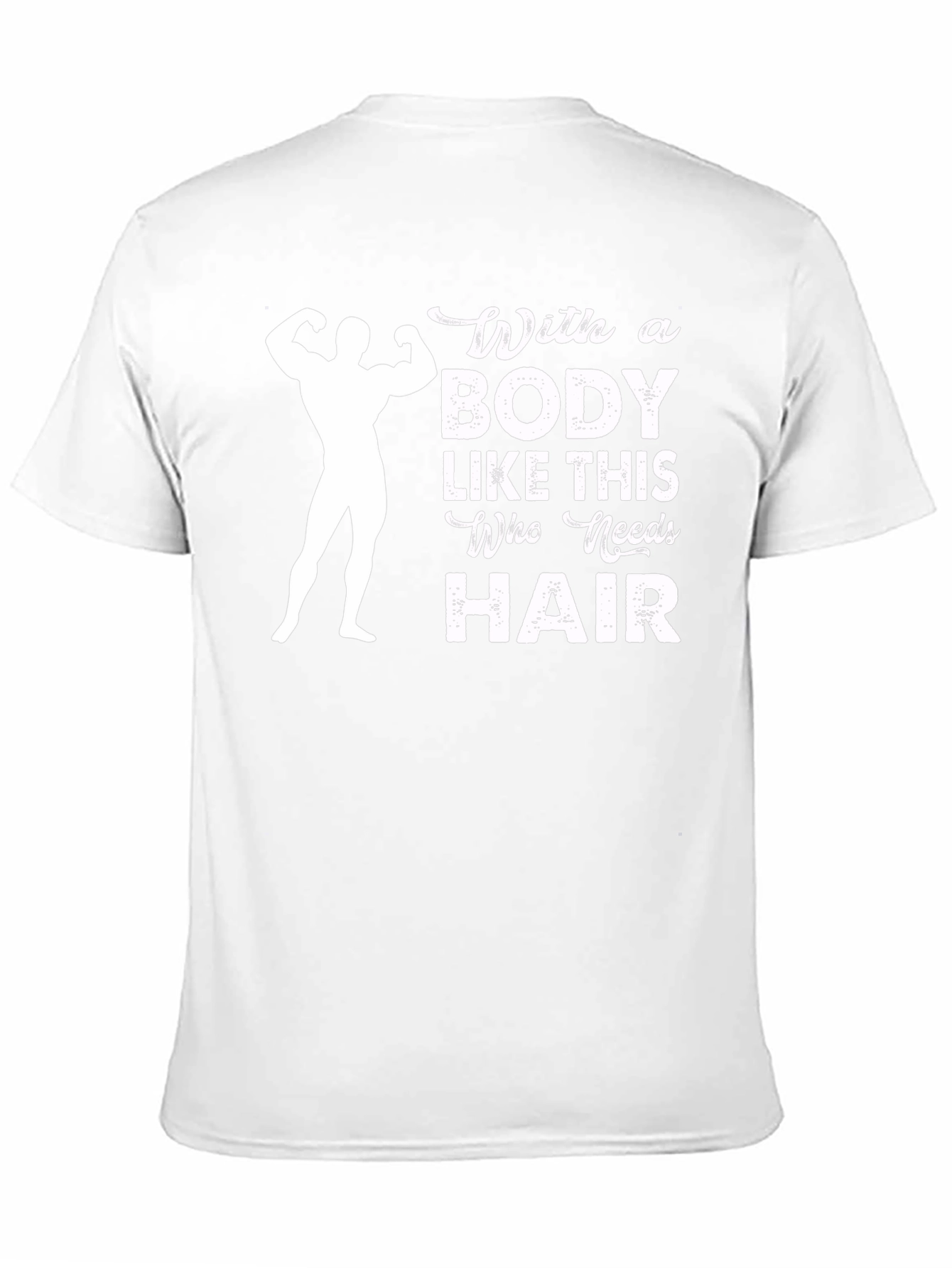 Funny Bald Gym Bodybuilder Graphic T-Shirt