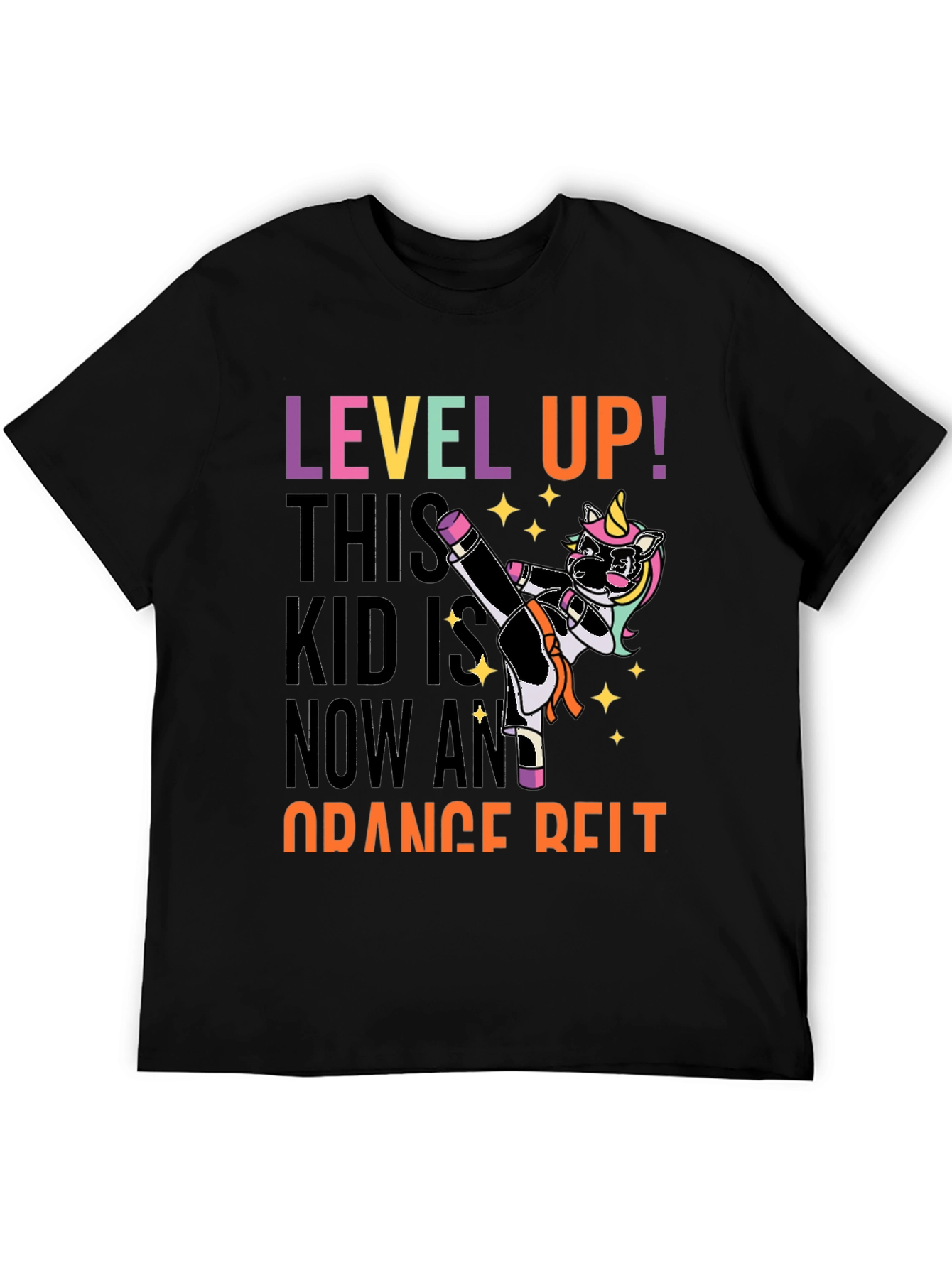Level Up Orange Belt Kid T-Shirt