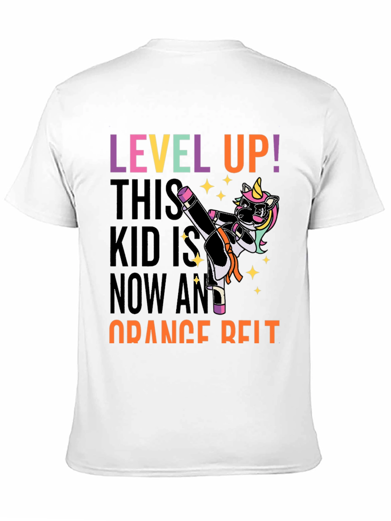 Level Up Orange Belt Kid T-Shirt