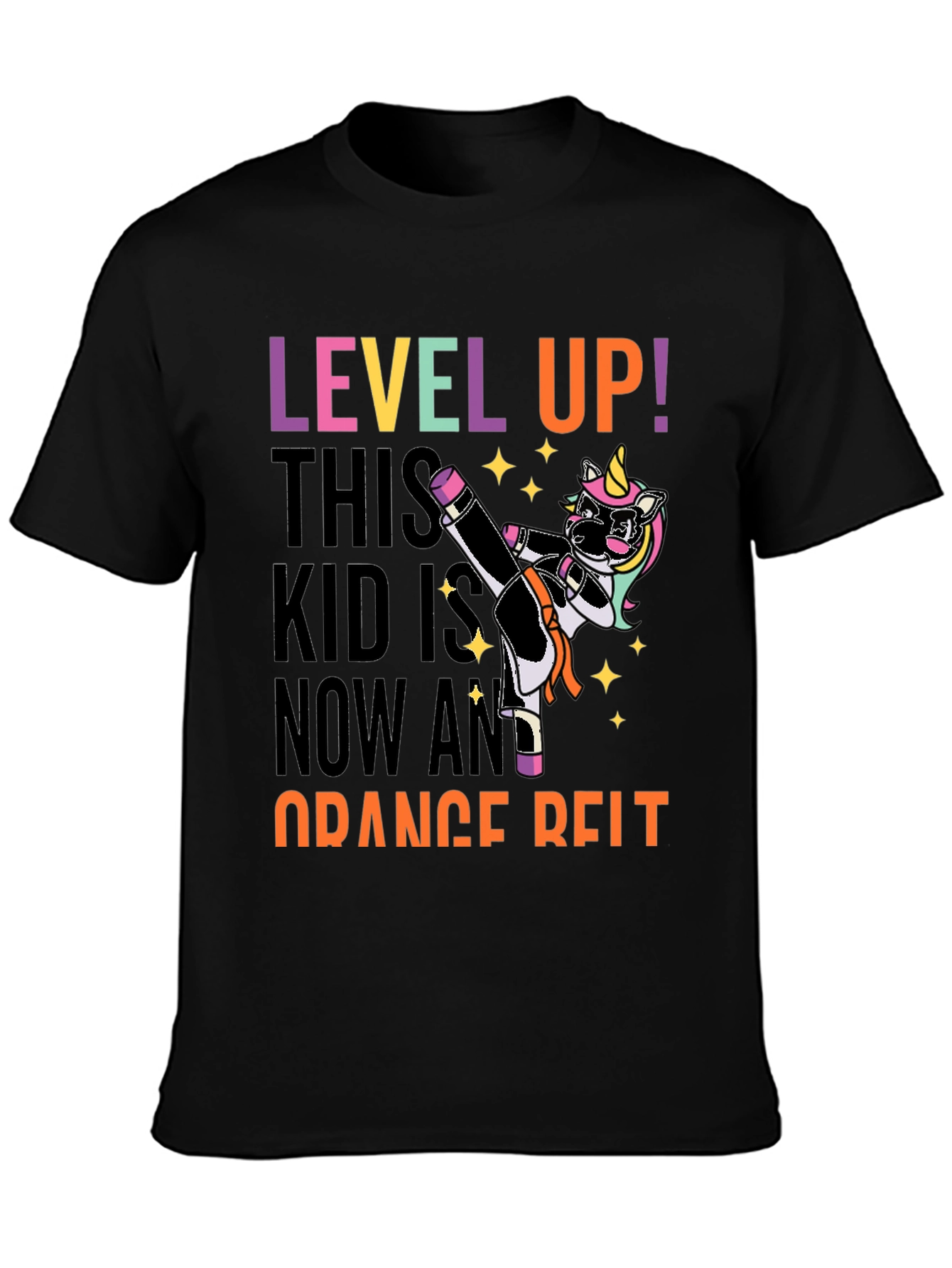 Level Up Orange Belt Kid T-Shirt
