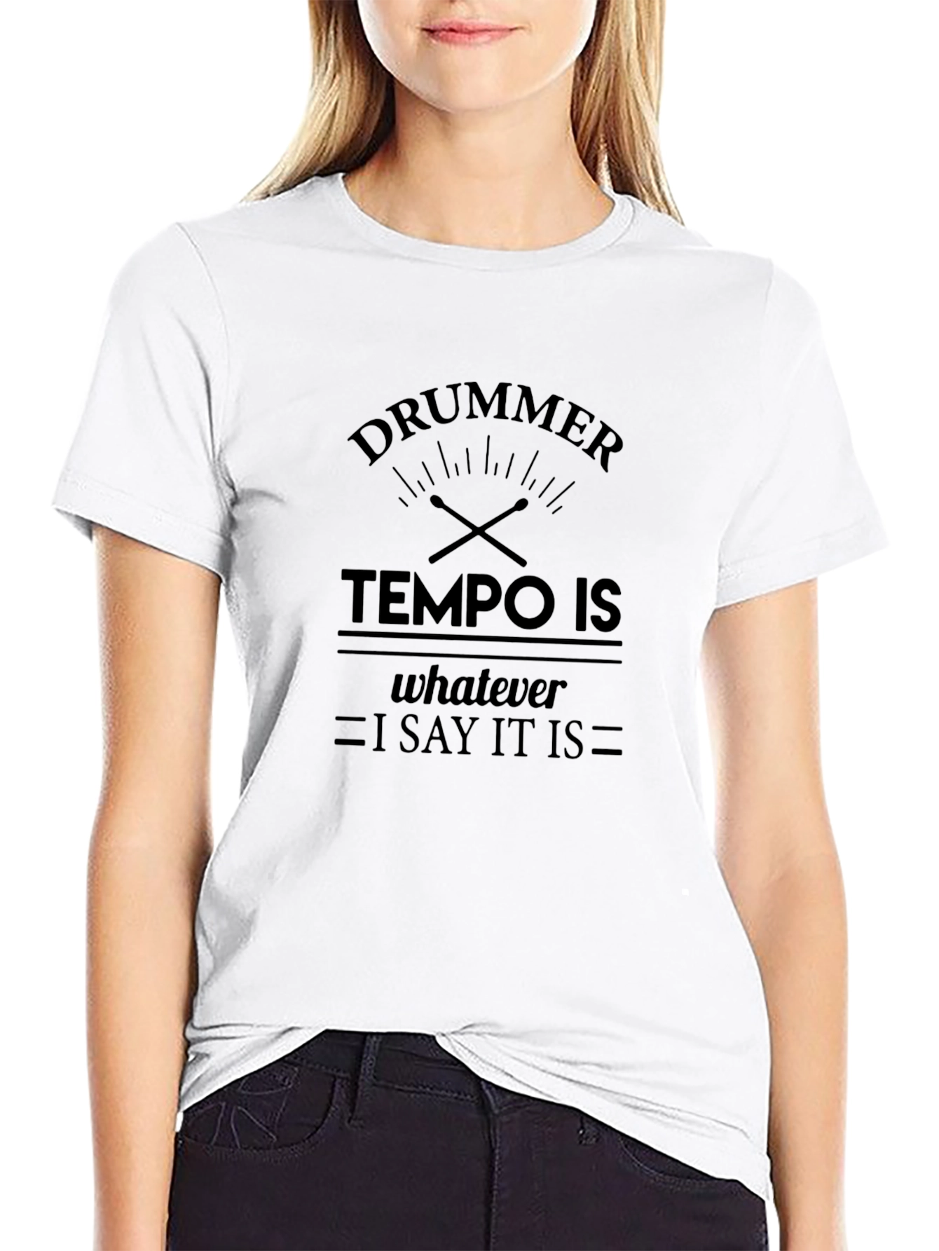 Drummer Tempo T-Shirt - Funny Musician Tee