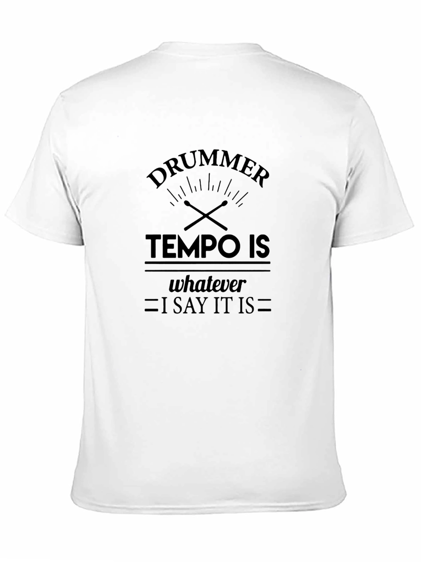 Drummer Tempo T-Shirt - Funny Musician Tee
