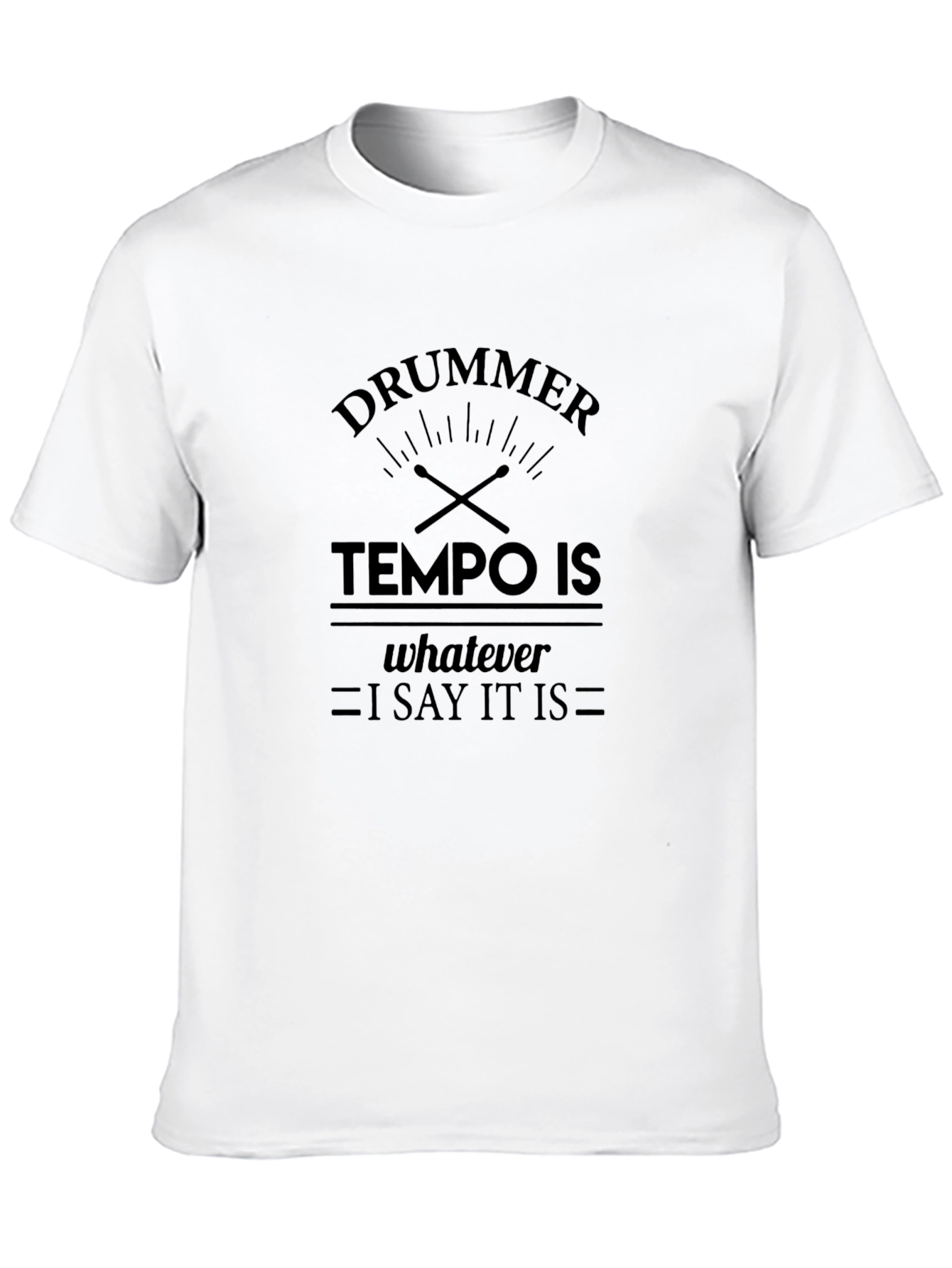 Drummer Tempo T-Shirt - Funny Musician Tee
