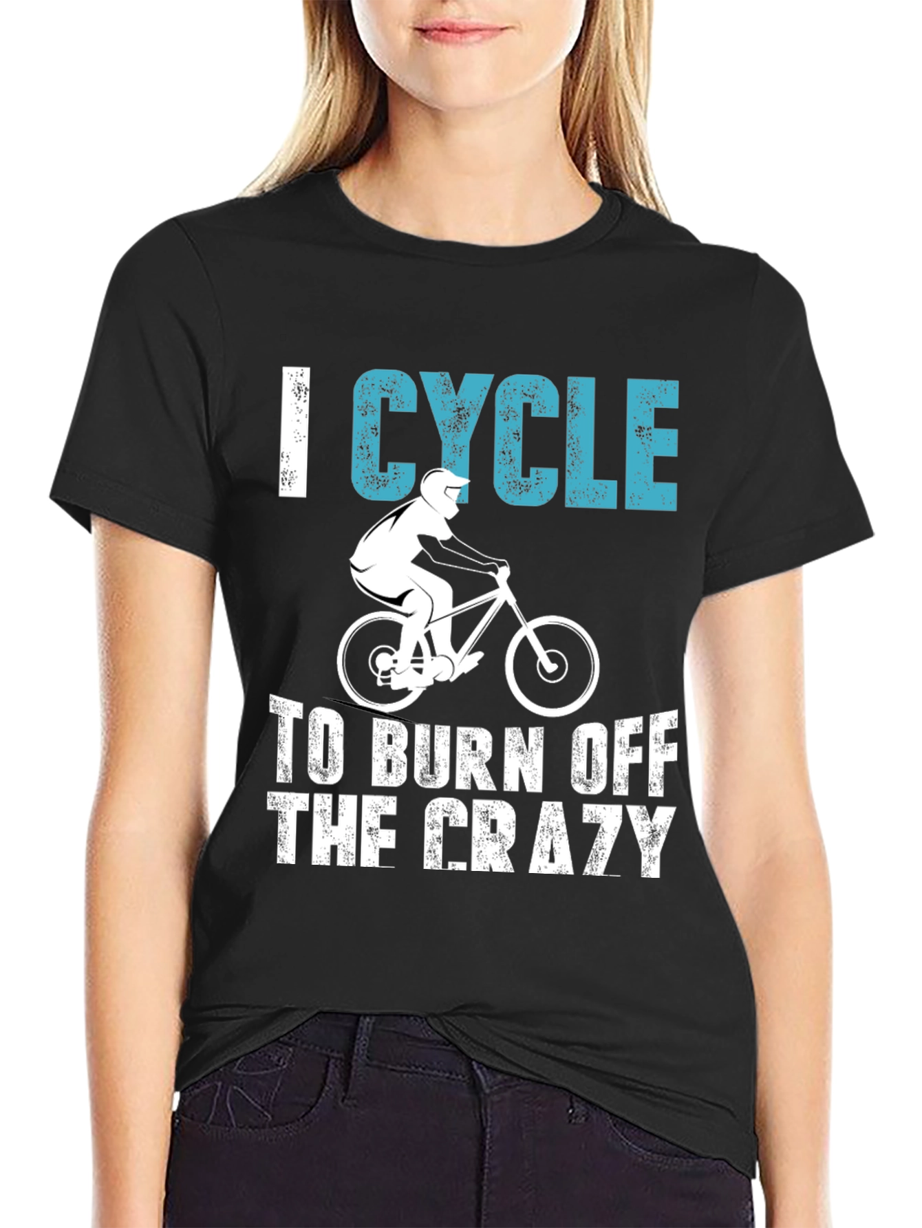 I Cycle To Burn Off The Crazy T-Shirt