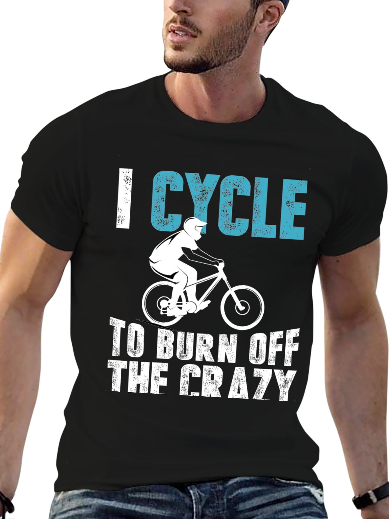 I Cycle To Burn Off The Crazy T-Shirt