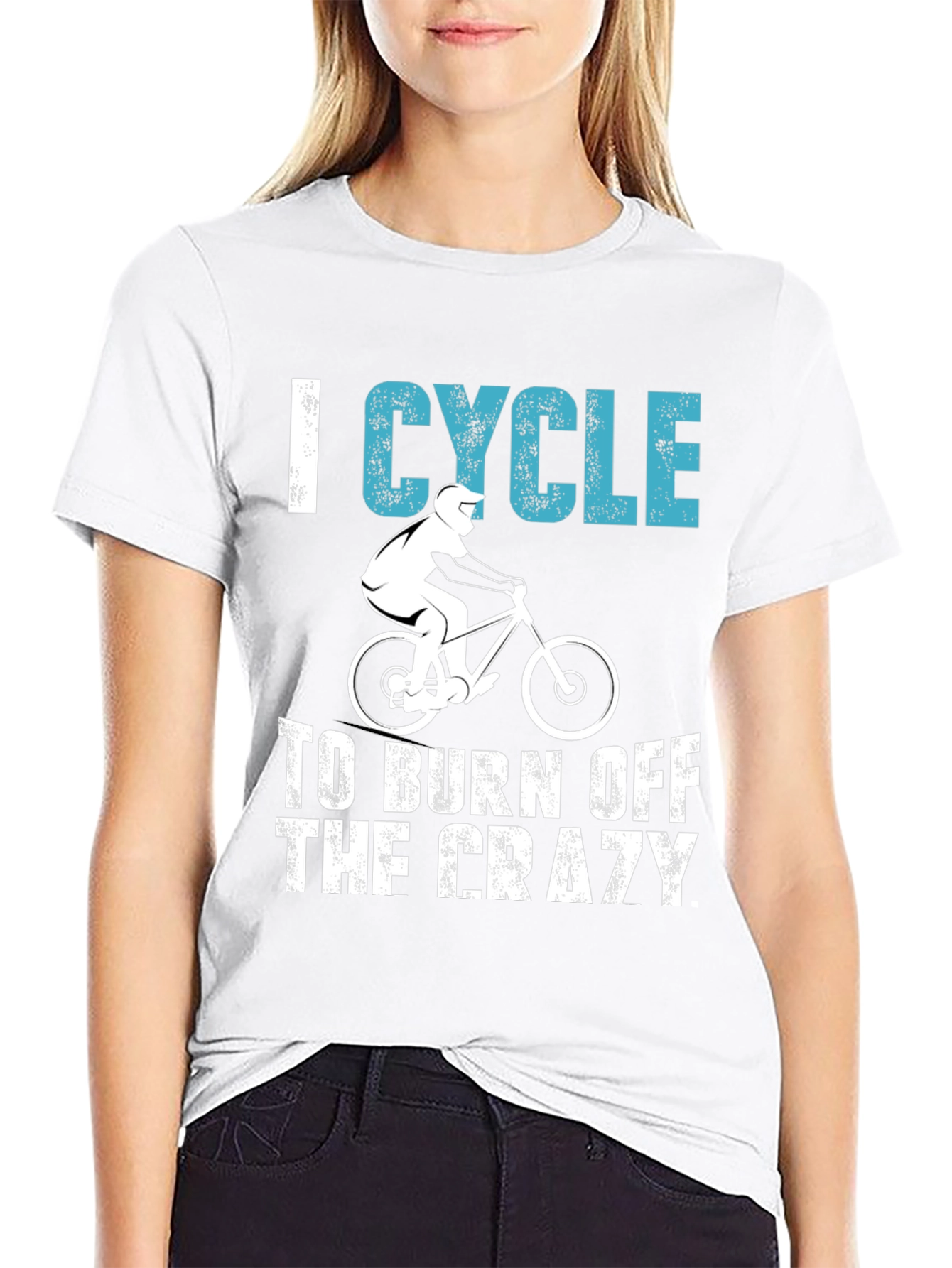 I Cycle To Burn Off The Crazy T-Shirt