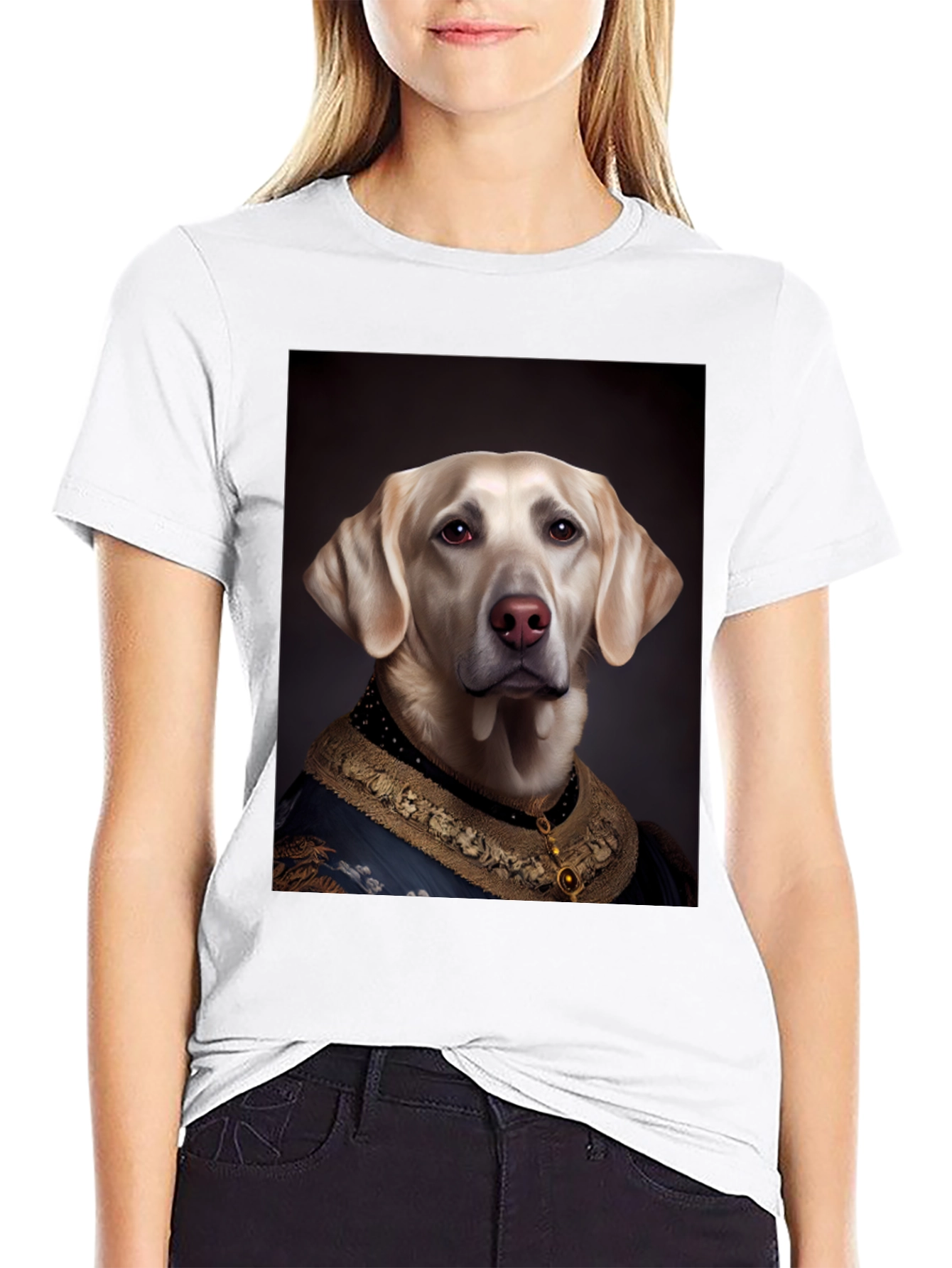 Regal Dog T-Shirt: Royal Labrador Portrait