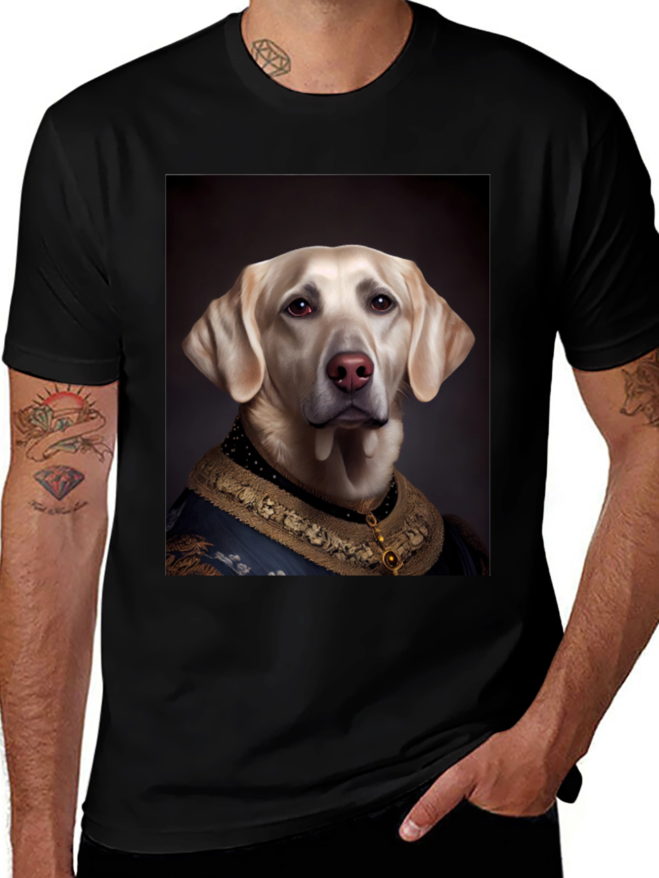 Regal Dog T-Shirt: Royal Labrador Portrait