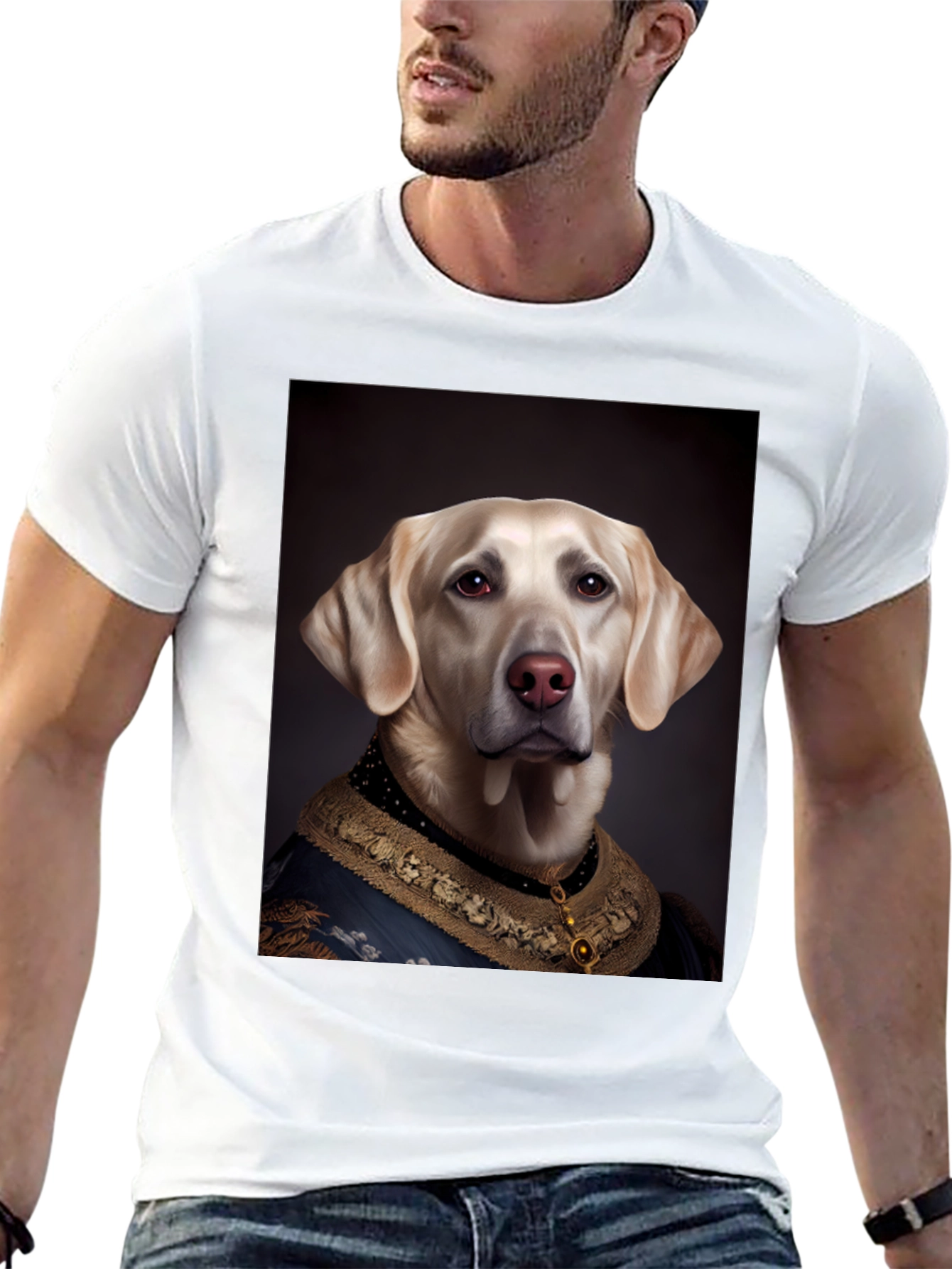 Regal Dog T-Shirt: Royal Labrador Portrait