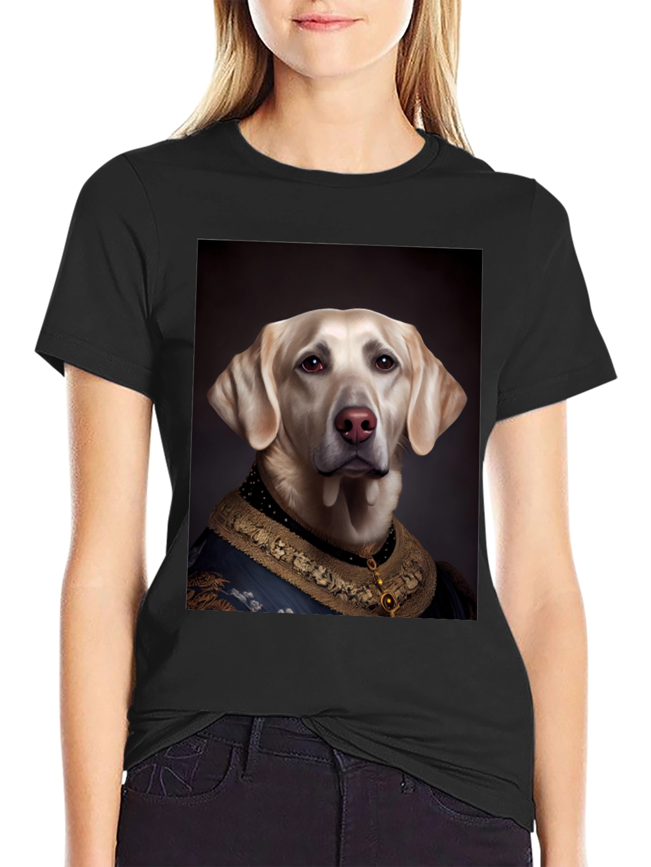Regal Dog T-Shirt: Royal Labrador Portrait