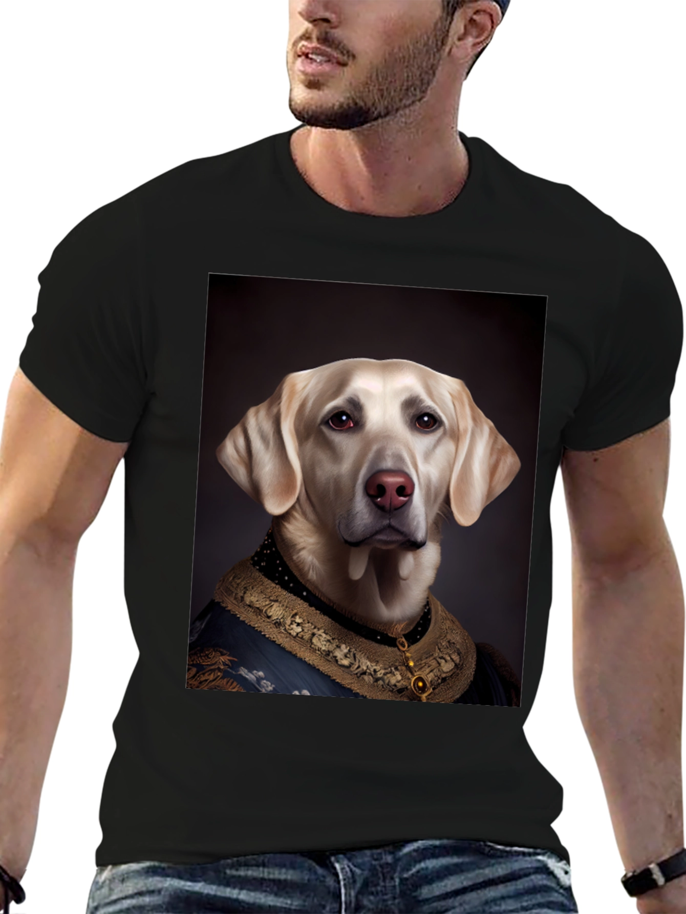 Regal Dog T-Shirt: Royal Labrador Portrait