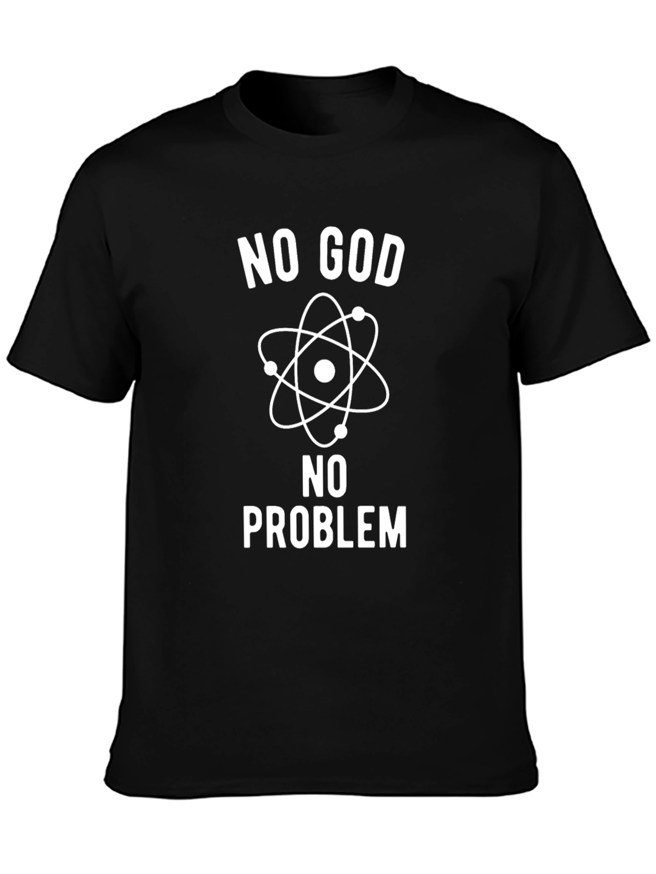 No God No Problem T-Shirt - Atheist Science Tee