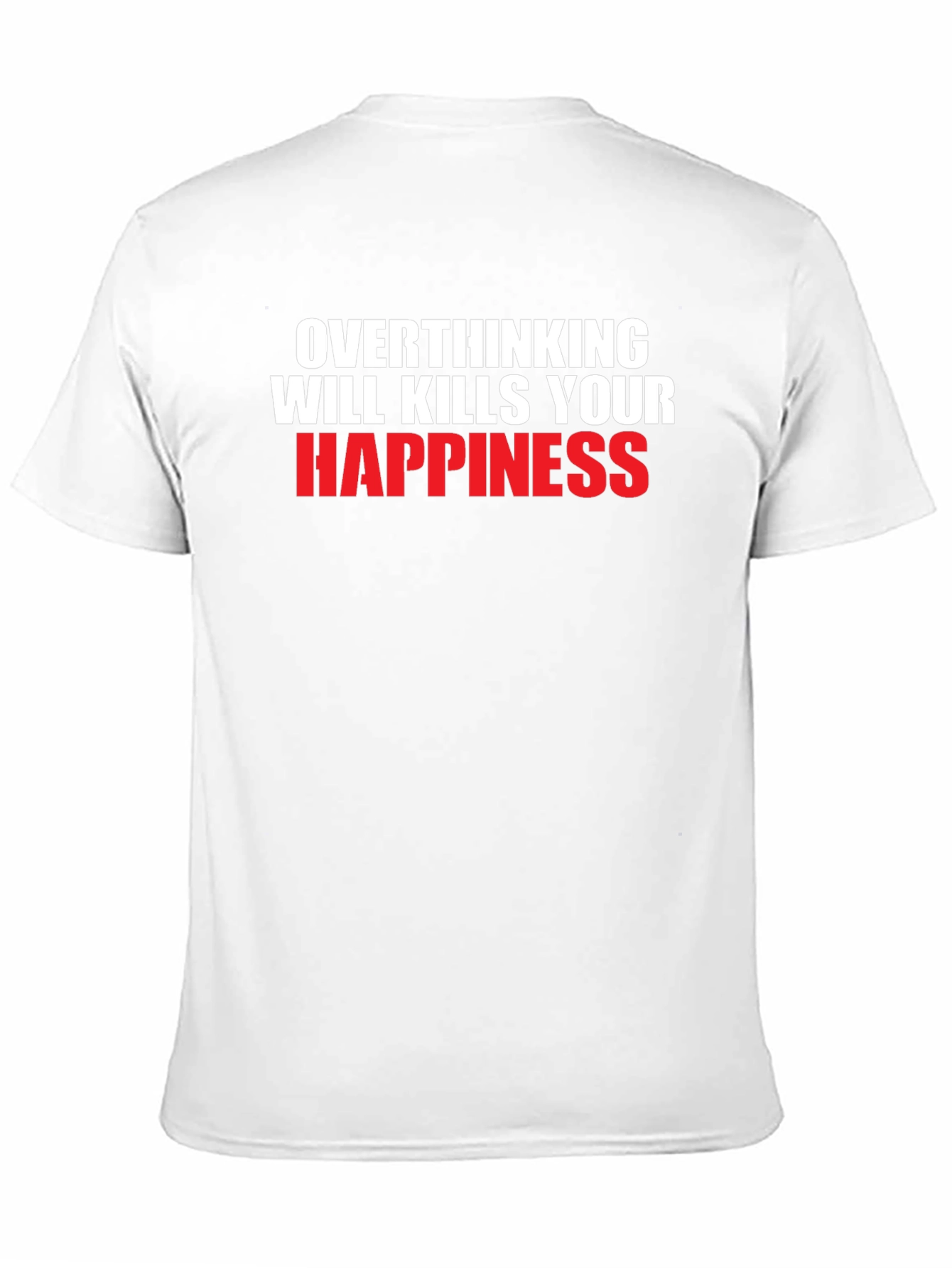 Overthinking Kills Happiness Graphic Tee - Black