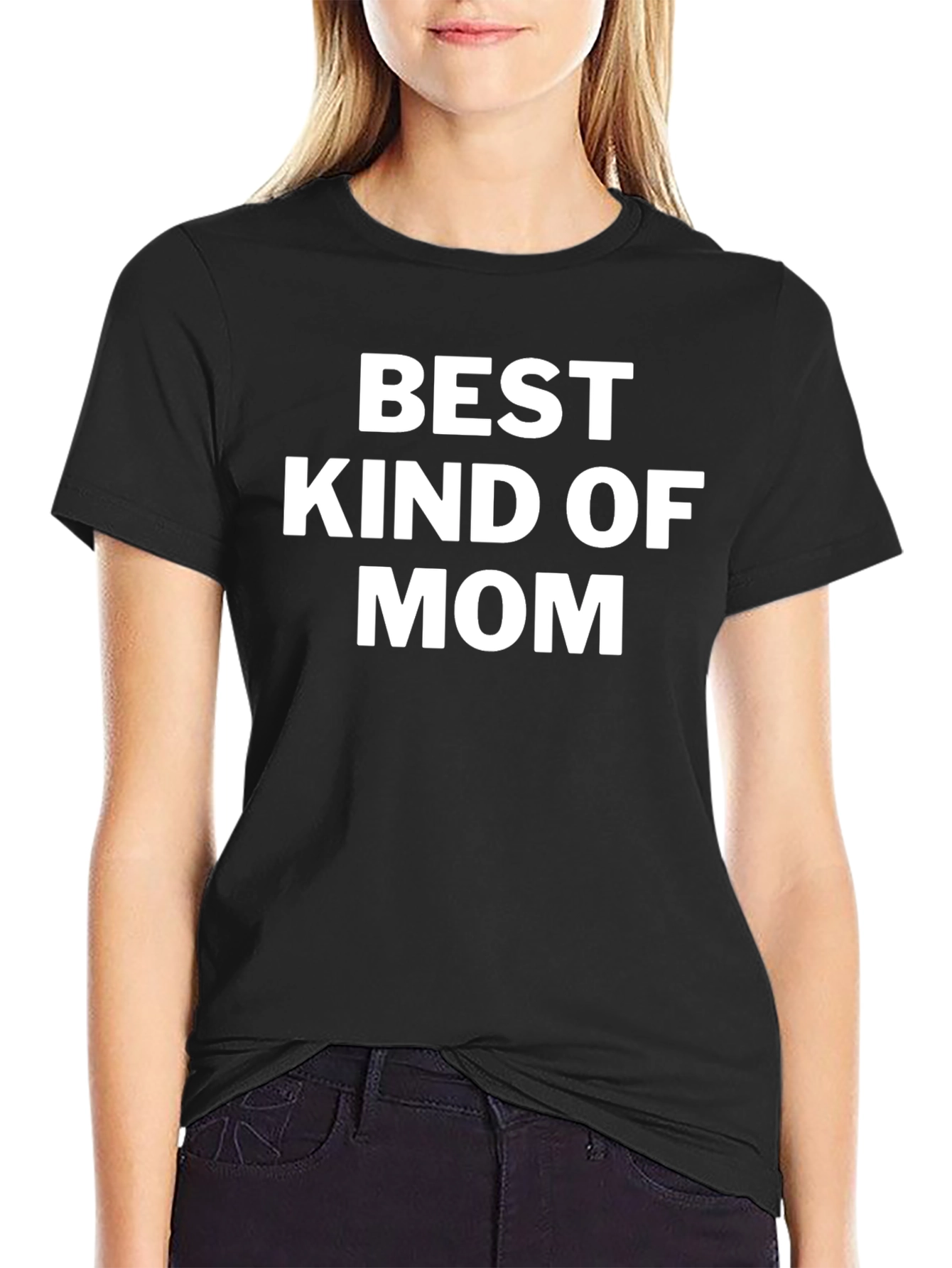 Best Kind of Mom Graphic Tee - Black