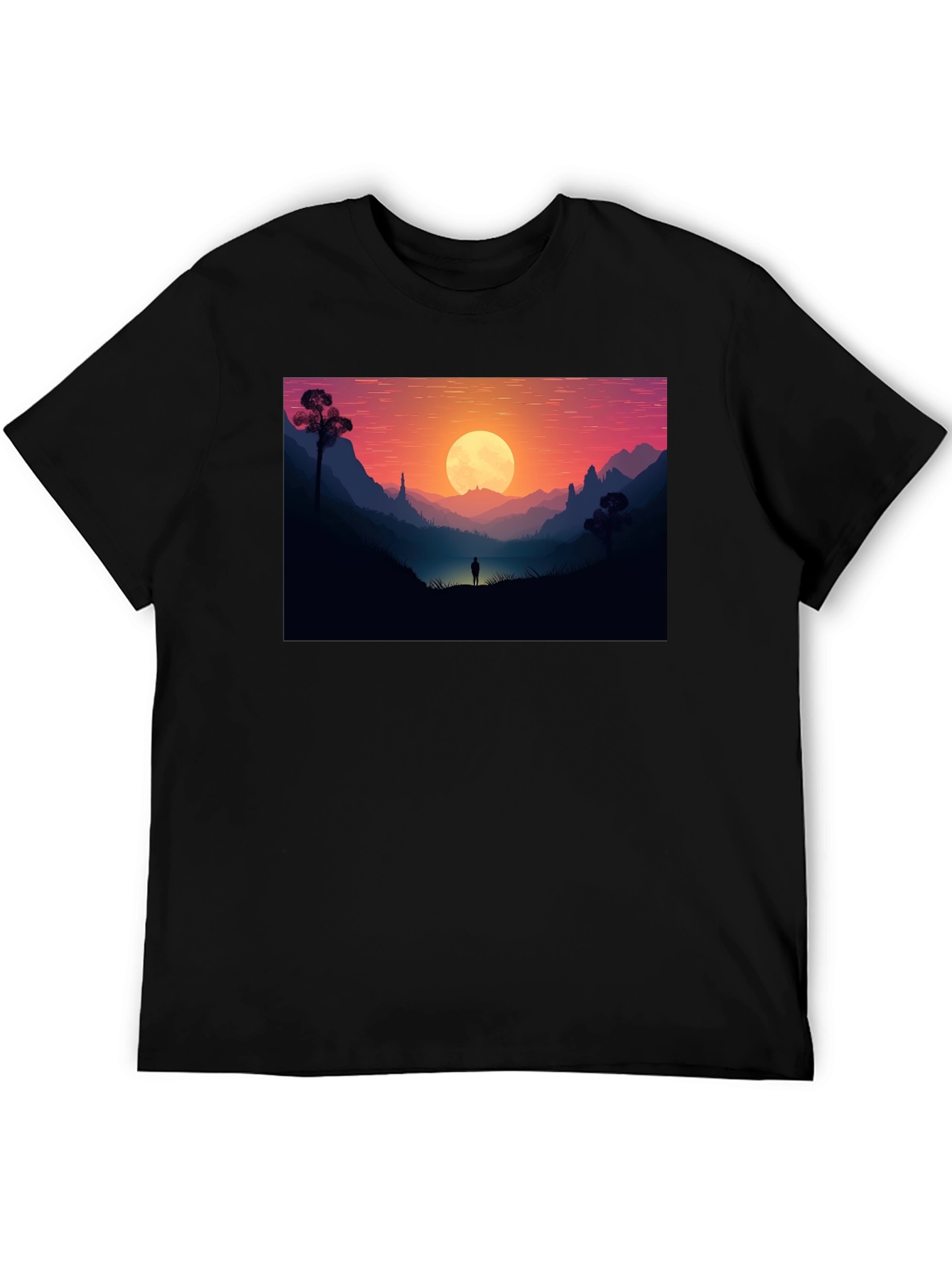 Sunset Silhouette Graphic Tee