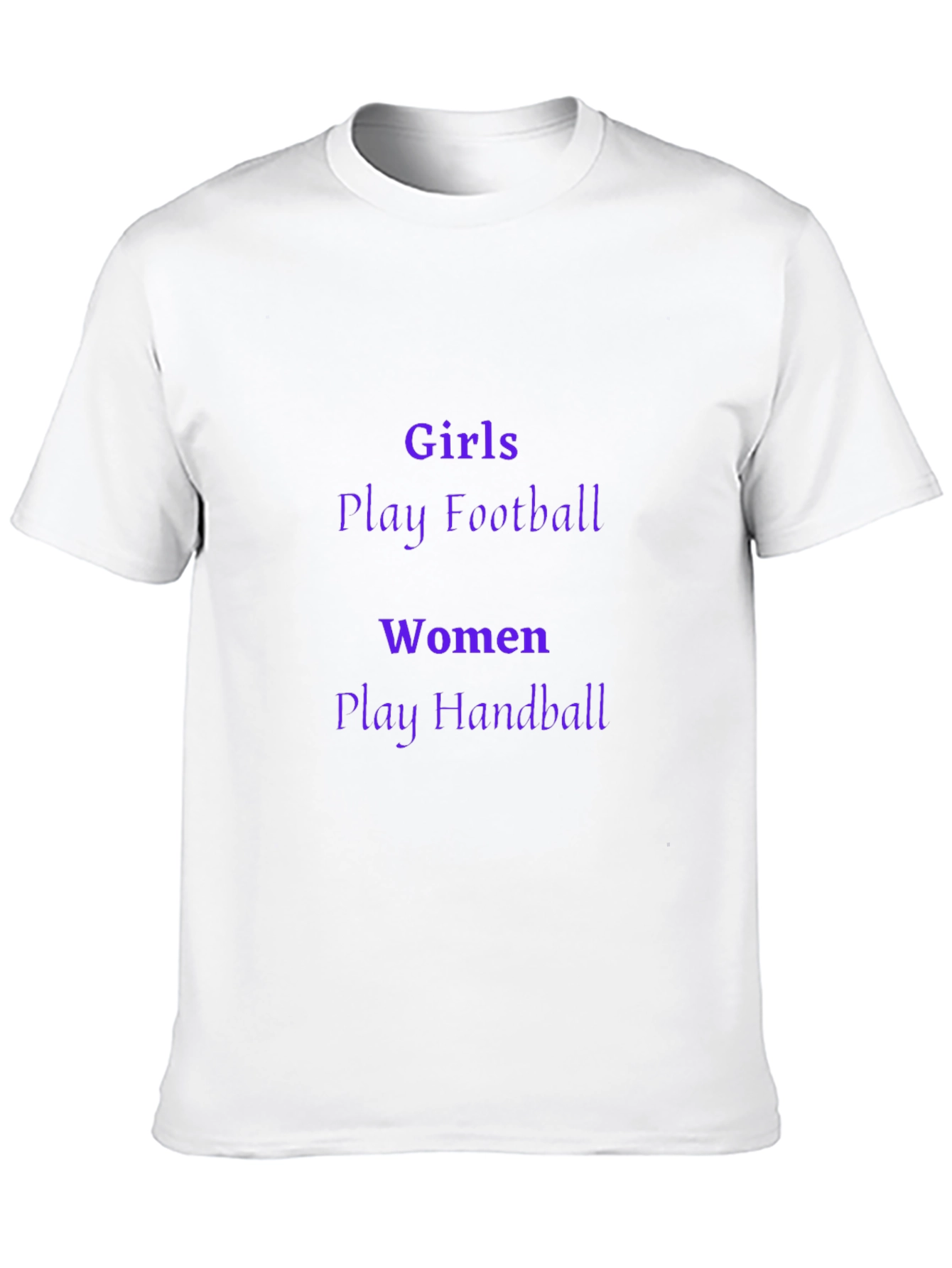 Girls Football Women Handball Black Graphic Tee