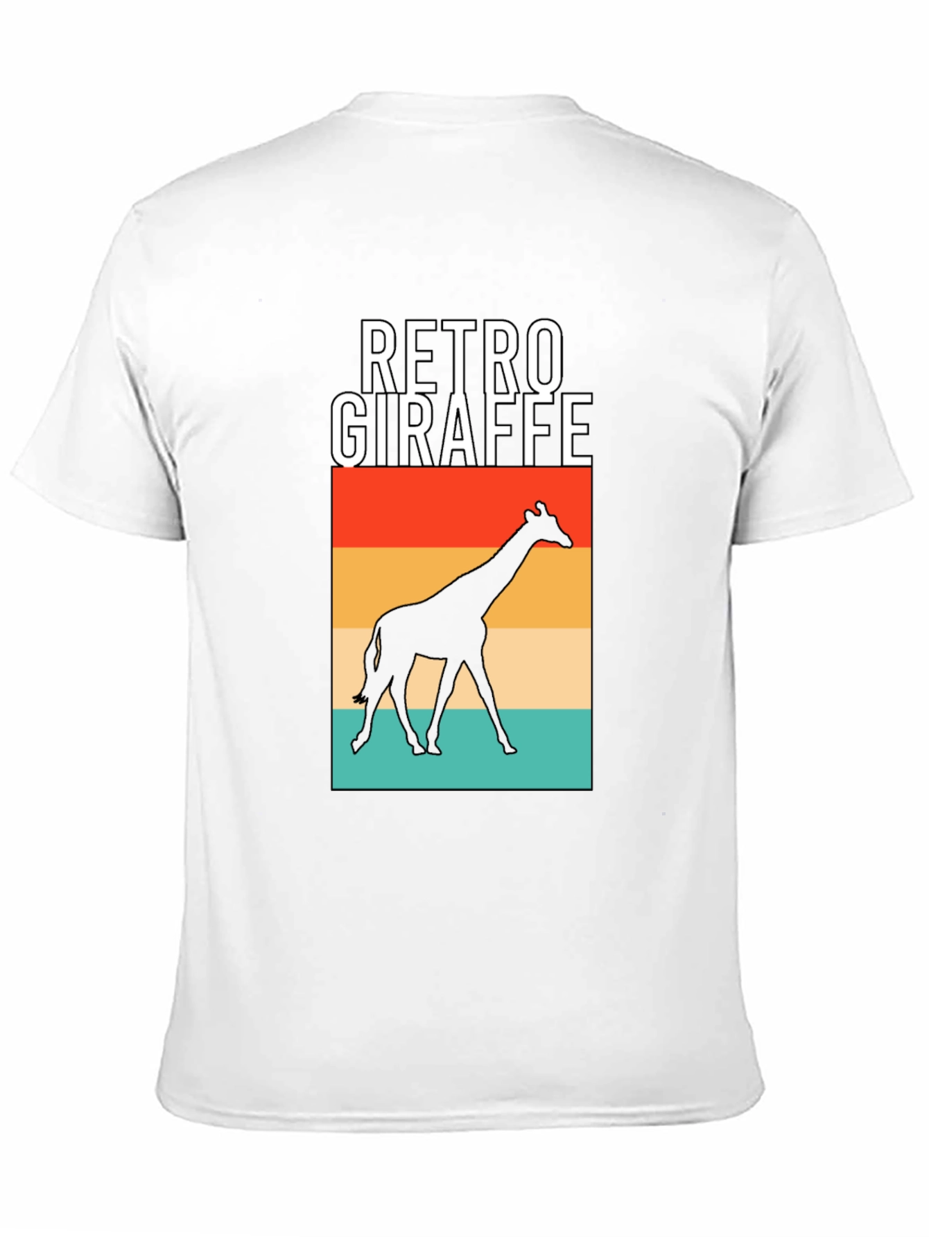 Retro Giraffe Graphic T-Shirt
