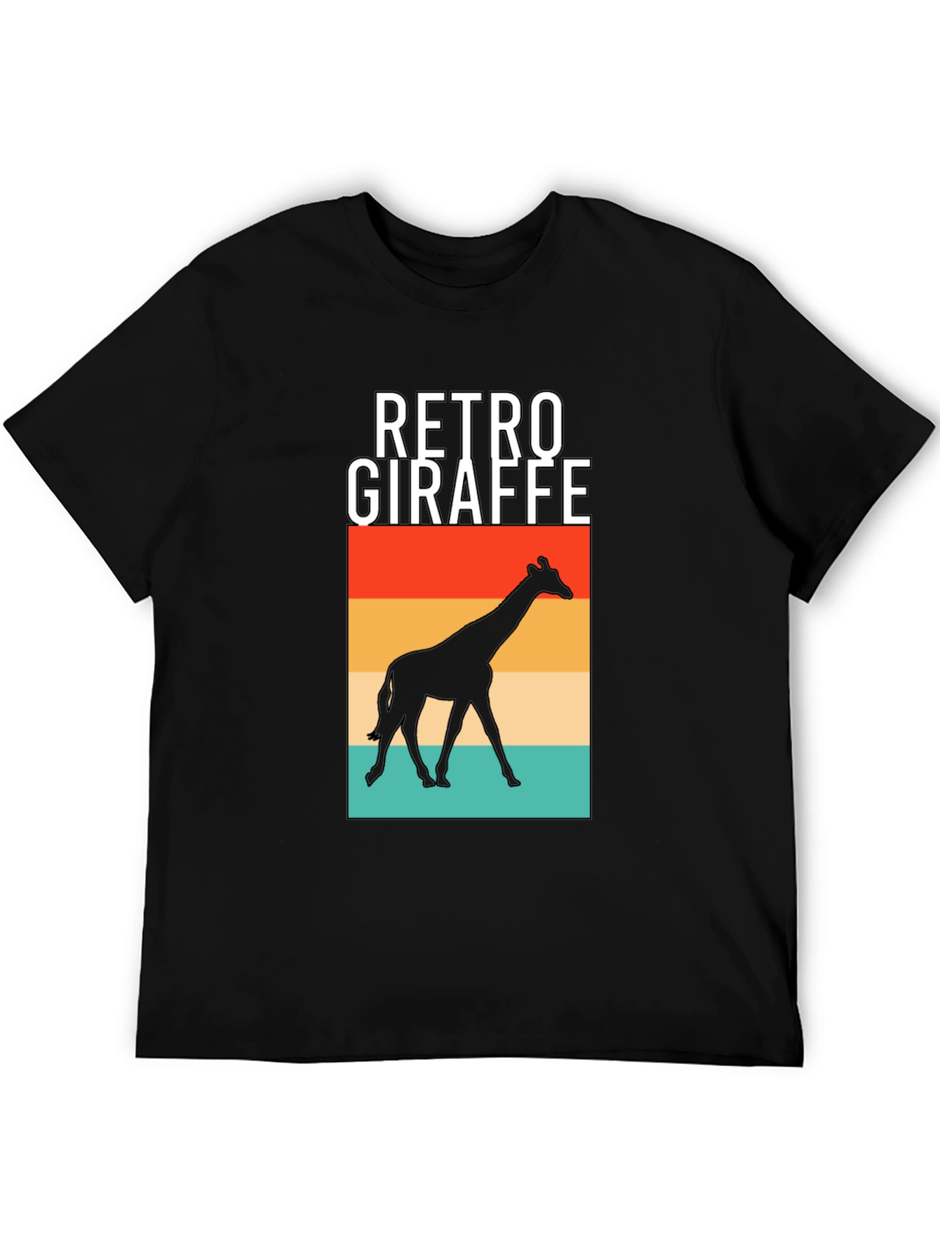 Retro Giraffe Graphic T-Shirt