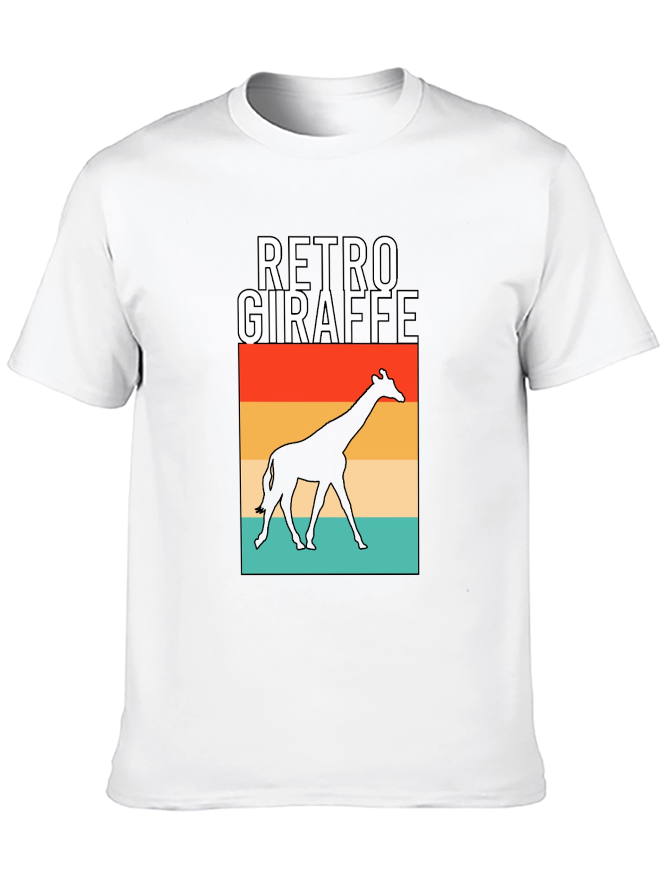Retro Giraffe Graphic T-Shirt