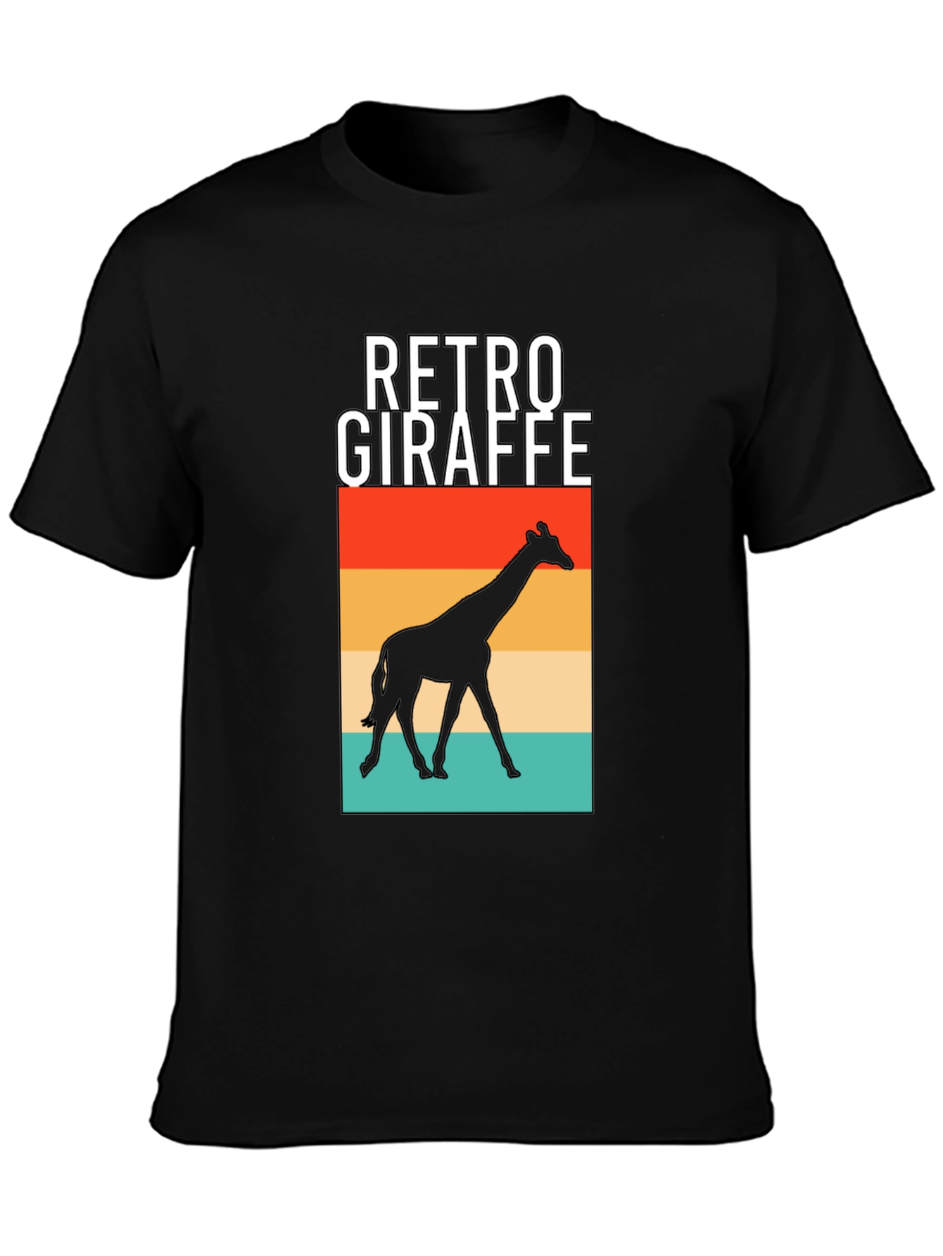 Retro Giraffe Graphic T-Shirt