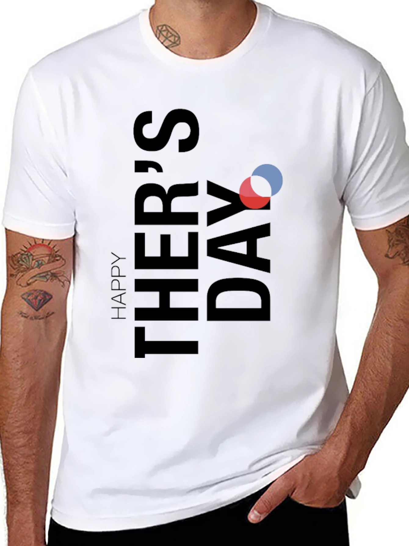 Happy Fathers Day Graphic Tee - Soft Cotton Blend