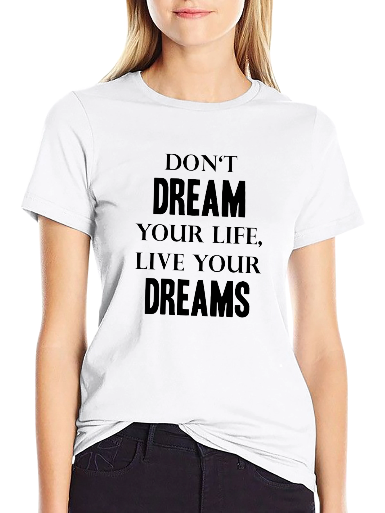 Live Your Dreams Graphic Tee - Inspiring Message