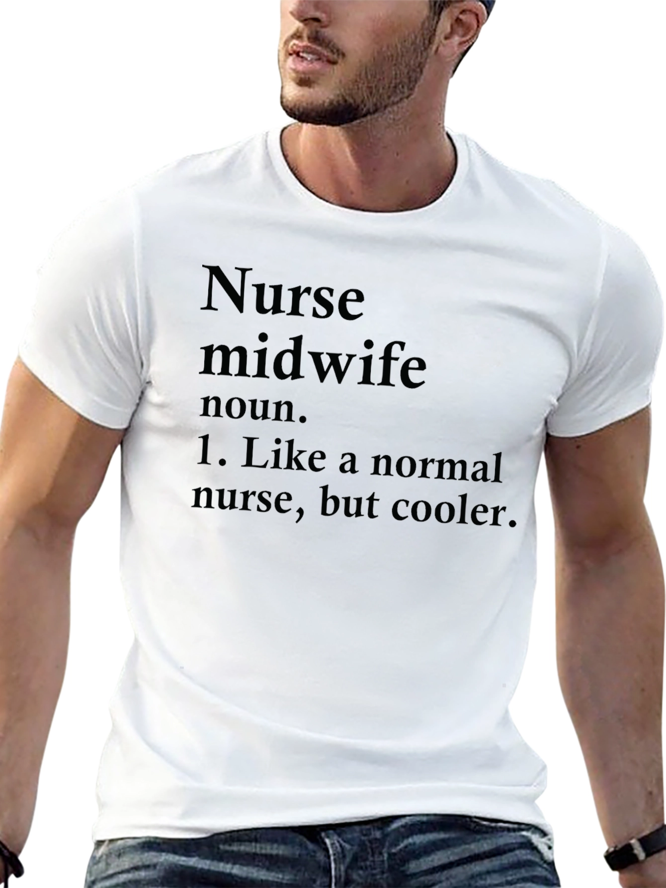 Nurse Midwife Definition Black T-Shirt