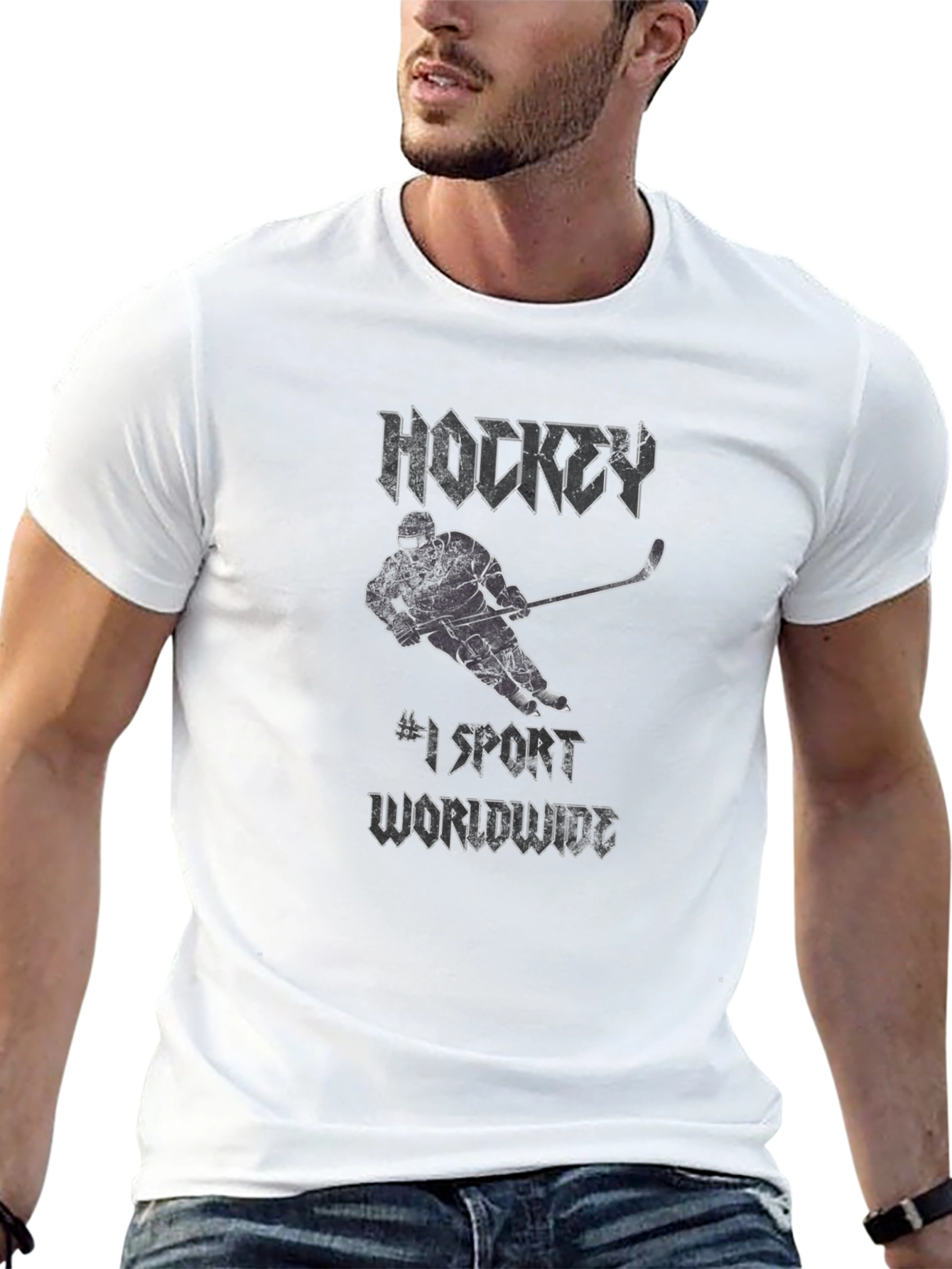 Hockey #1 Sport Worldwide Black T-Shirt