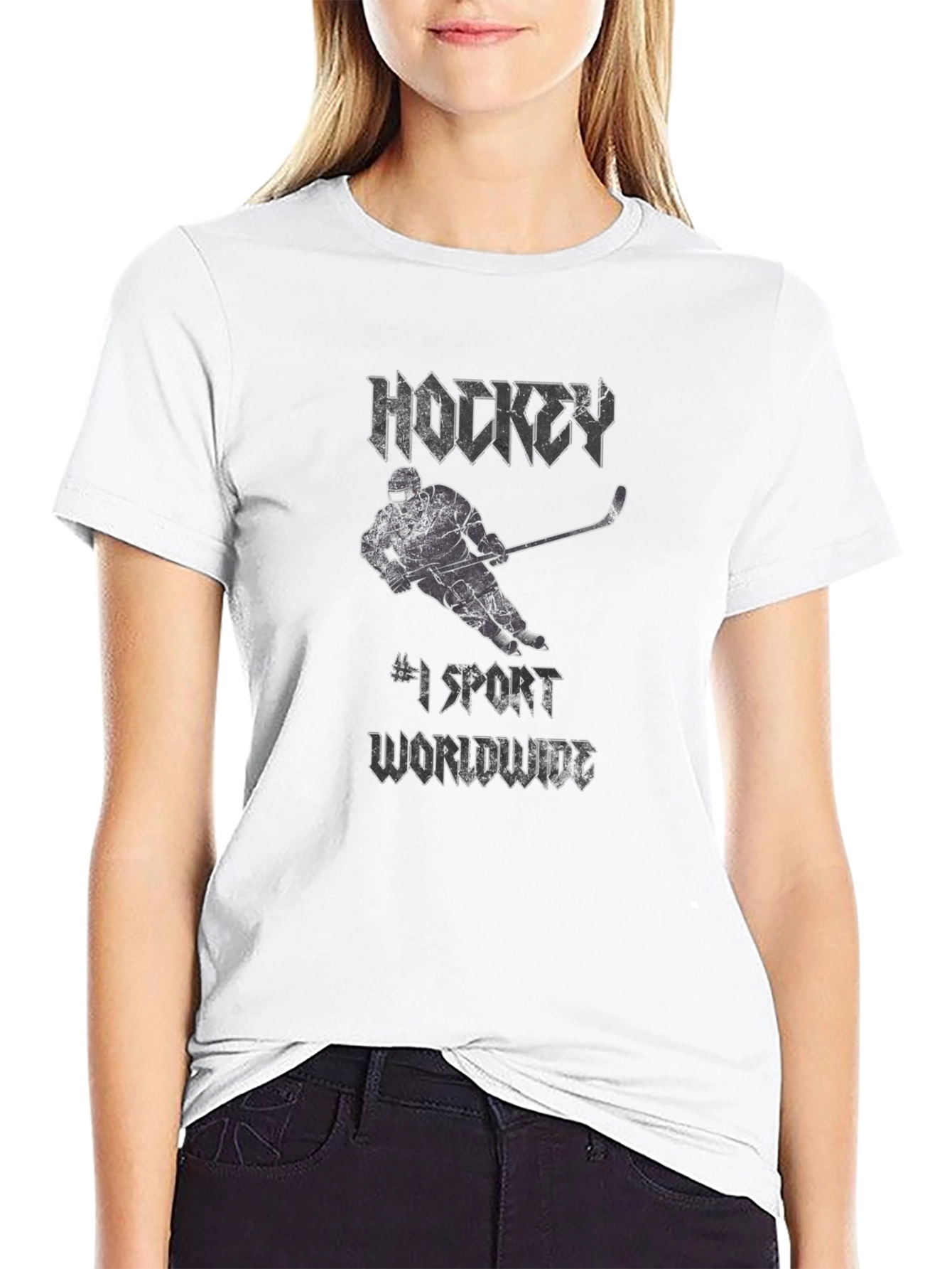 Hockey #1 Sport Worldwide Black T-Shirt