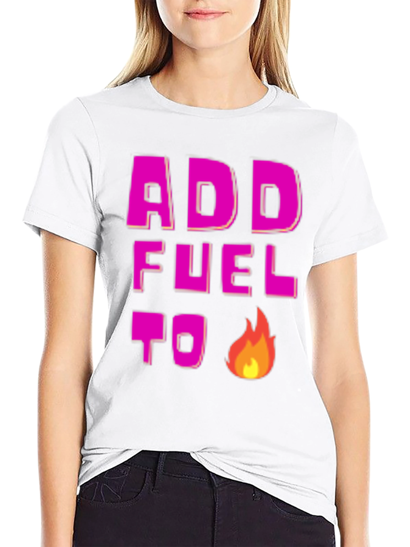 Add Fuel to the Fire Graphic Tee - Black