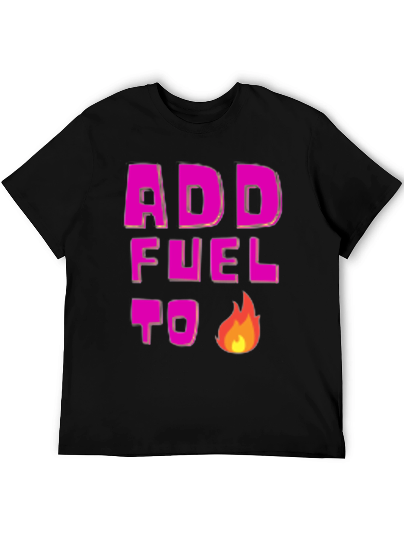 Add Fuel to the Fire Graphic Tee - Black