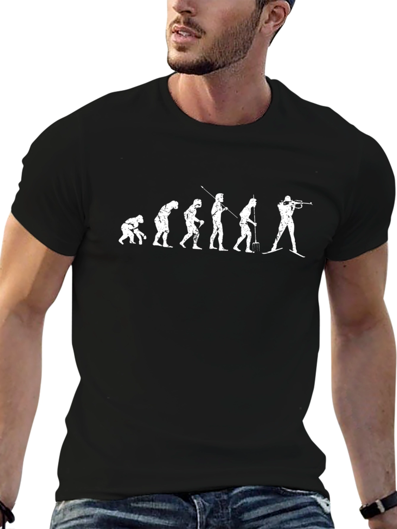 Biathlon Evolution T-Shirt - Funny Sports Tee