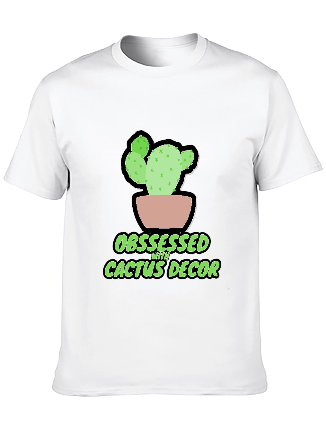 Obsessed with Cactus Decor Graphic Tee