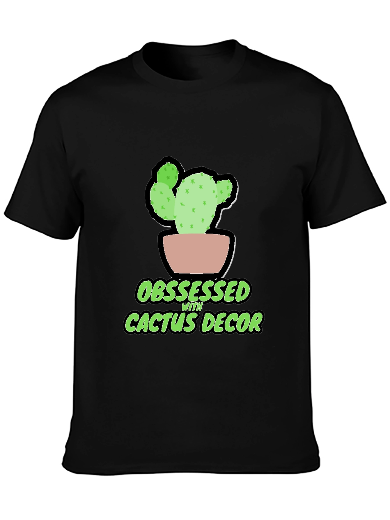Obsessed with Cactus Decor Graphic Tee