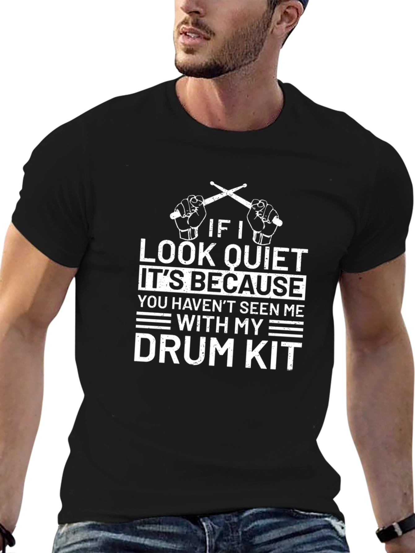 If I Look Quiet Drum Kit T-Shirt