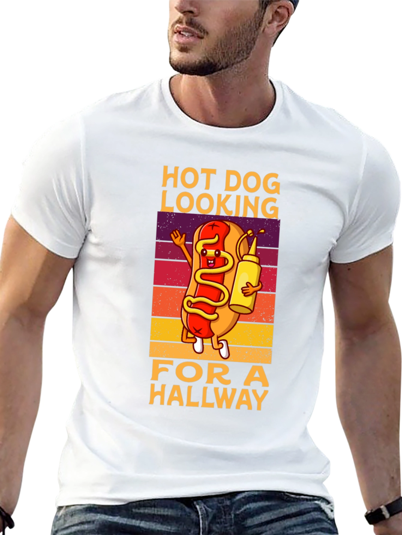 Hot Dog Looking for a Hallway T-Shirt