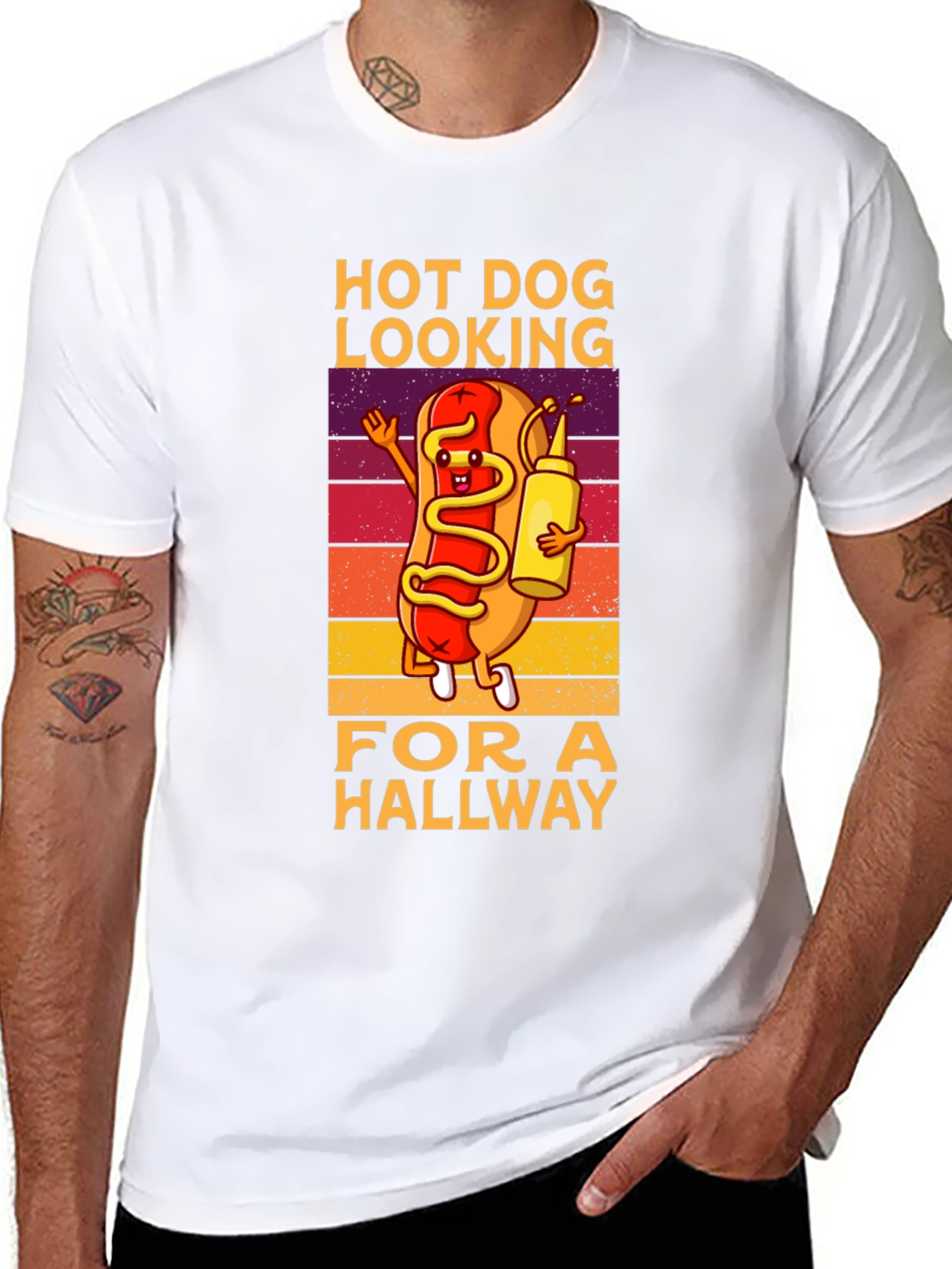 Hot Dog Looking for a Hallway T-Shirt