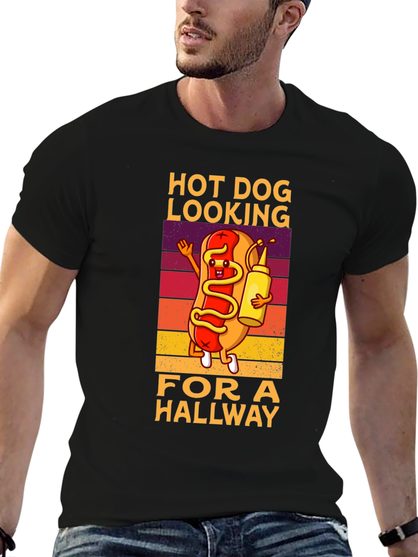 Hot Dog Looking for a Hallway T-Shirt
