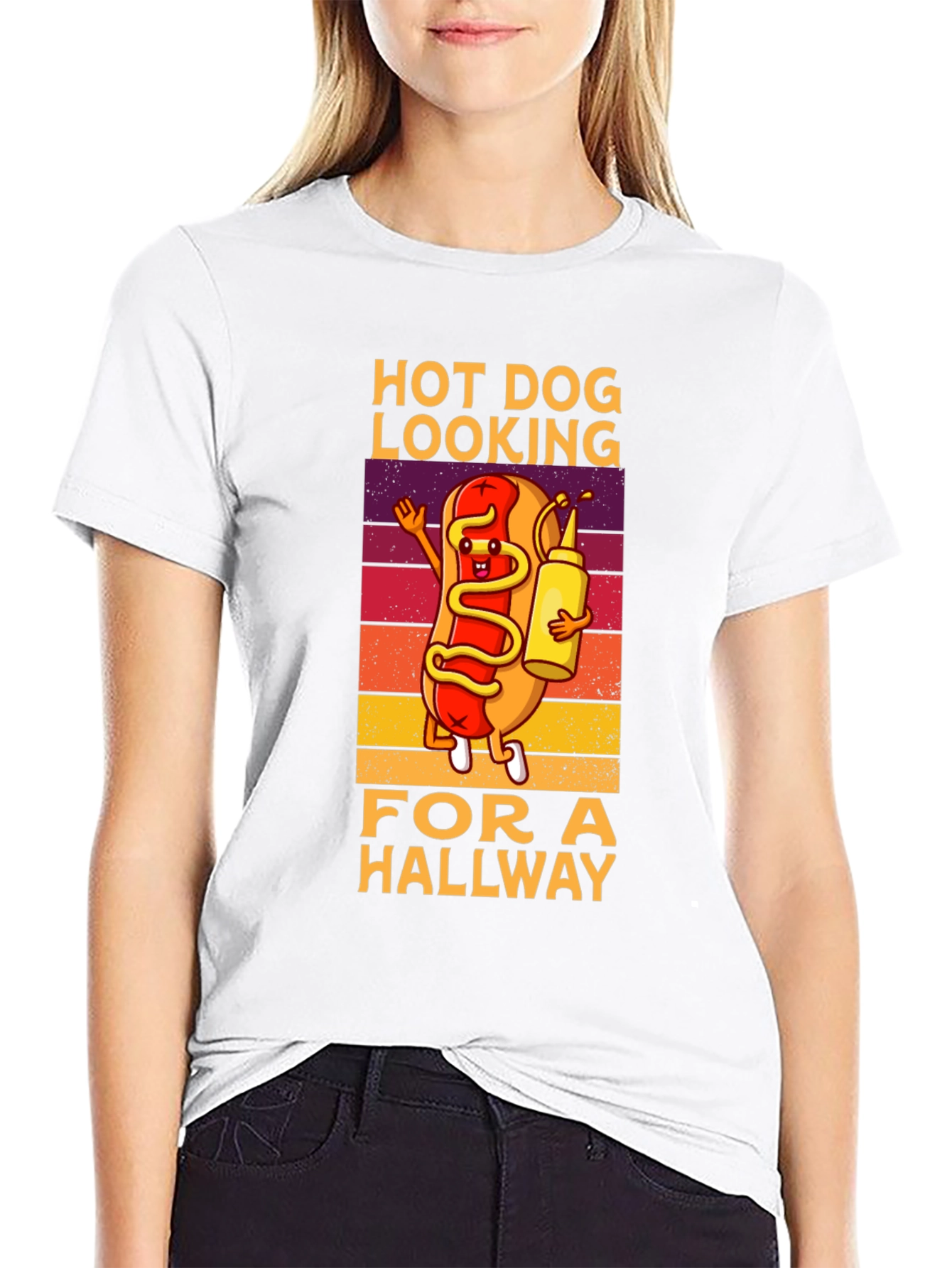 Hot Dog Looking for a Hallway T-Shirt