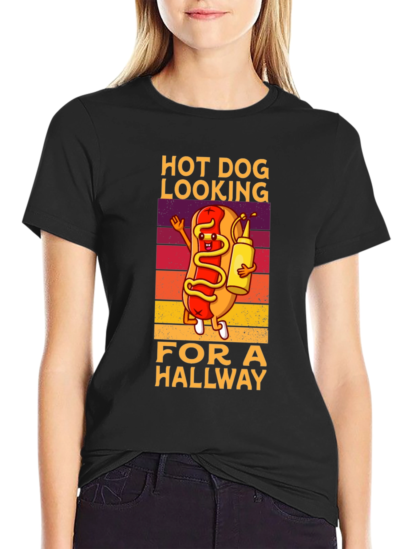 Hot Dog Looking for a Hallway T-Shirt