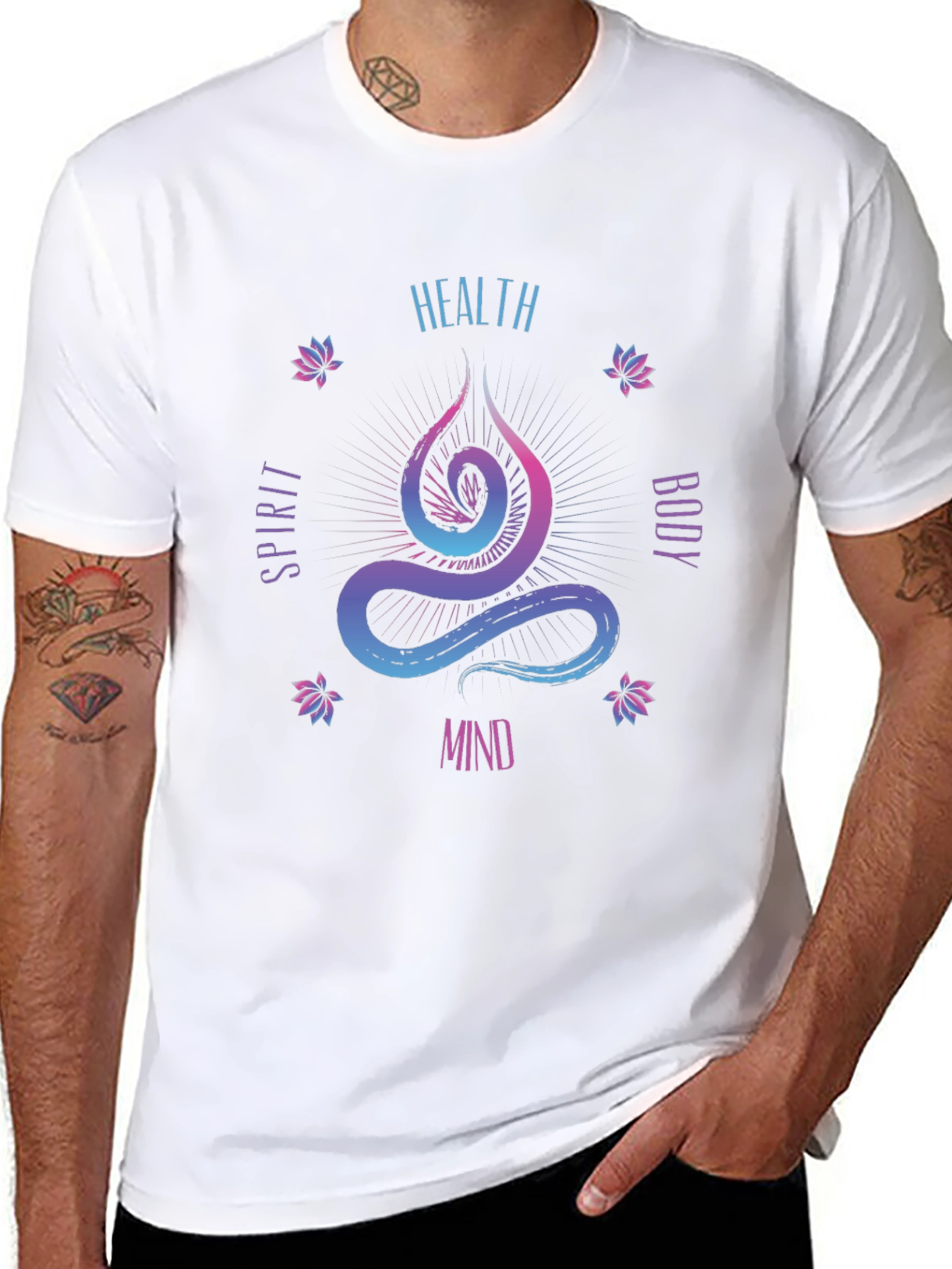 Health Spirit Body Mind Graphic Tee